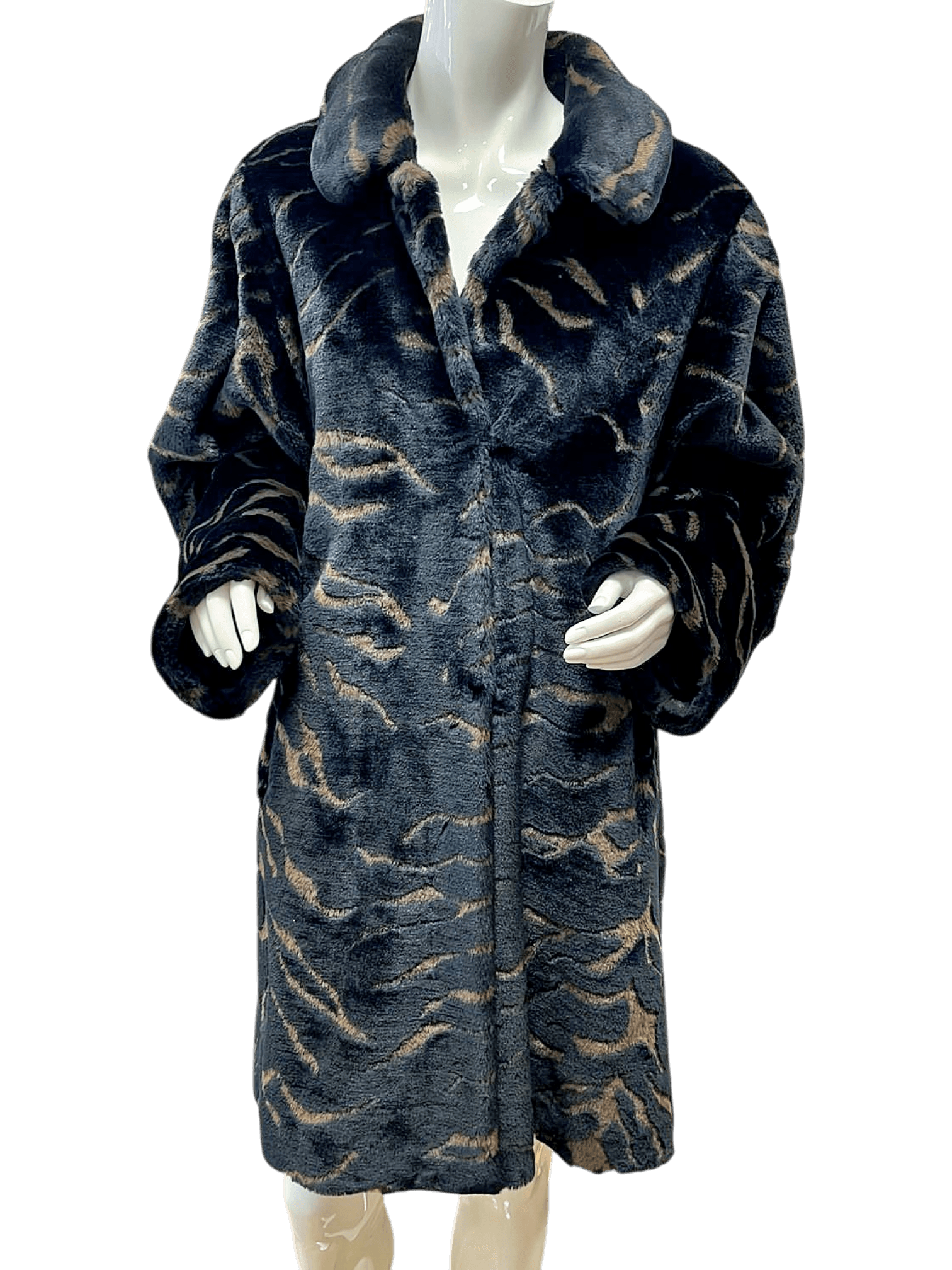 Canda Mantel in Felloptik - Größe 40 1