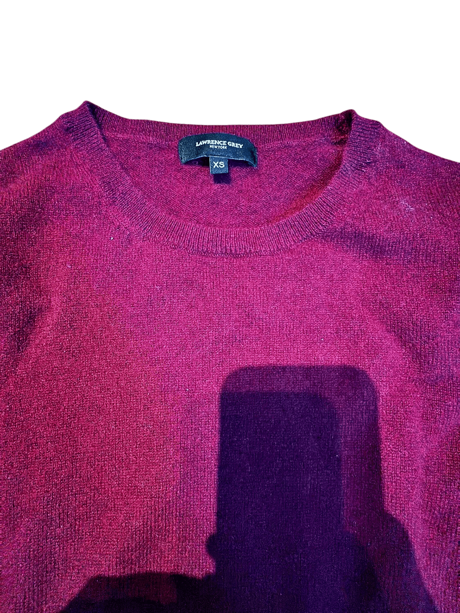 Lawrence Grey Kaschmir Pullover - Burgunderrot - Größe XS 2