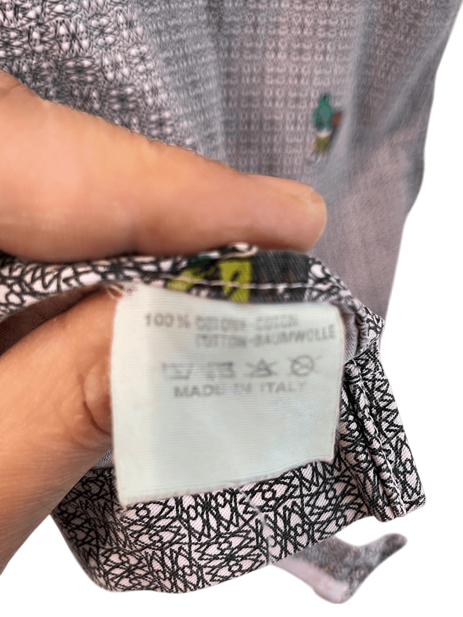 Capo Blanco Italian Button-Down Shirt with Duck Pattern 4