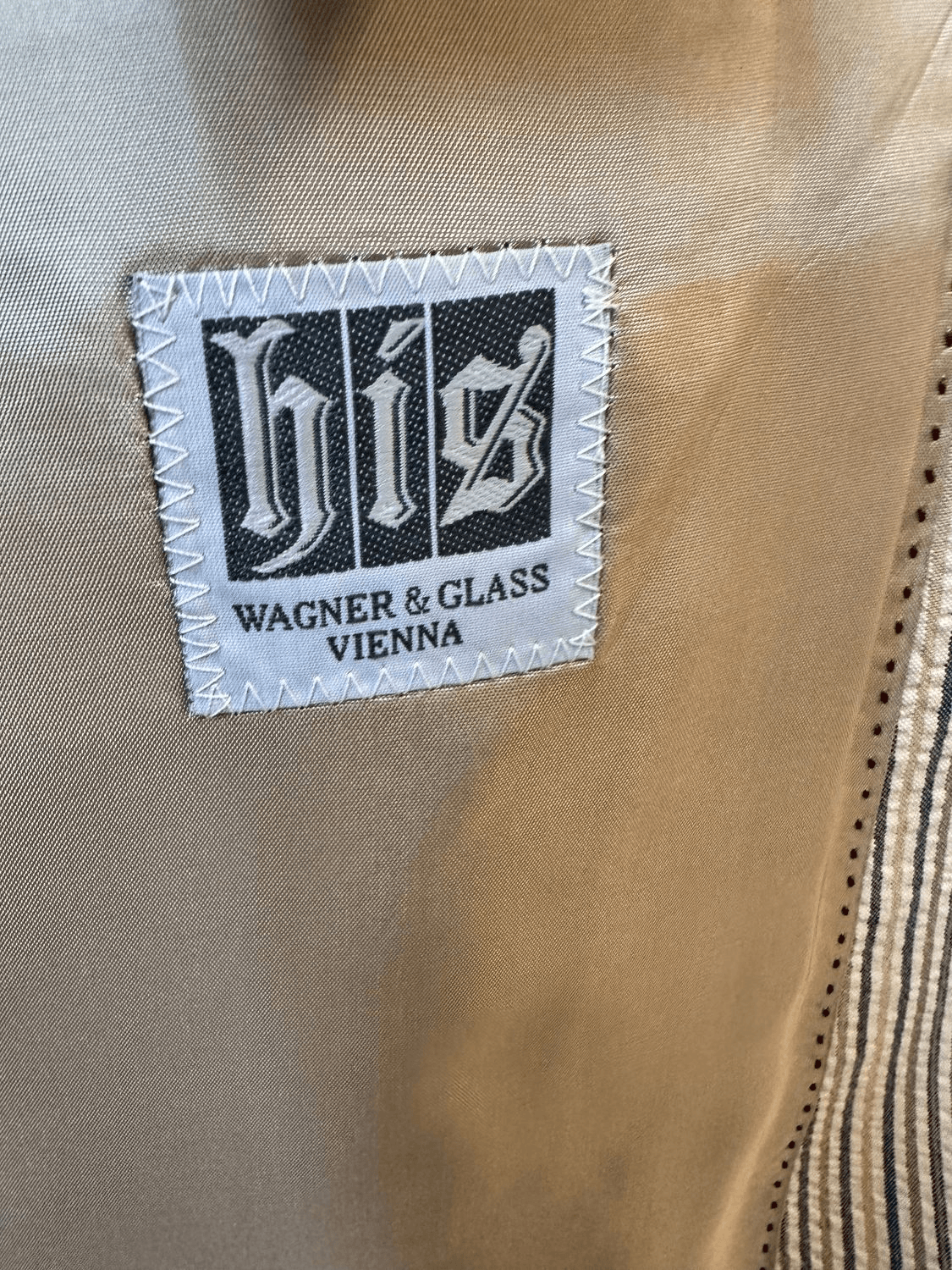 Vintage 90s Wagner & Glass Vienna Striped Blazer - Size 50 4