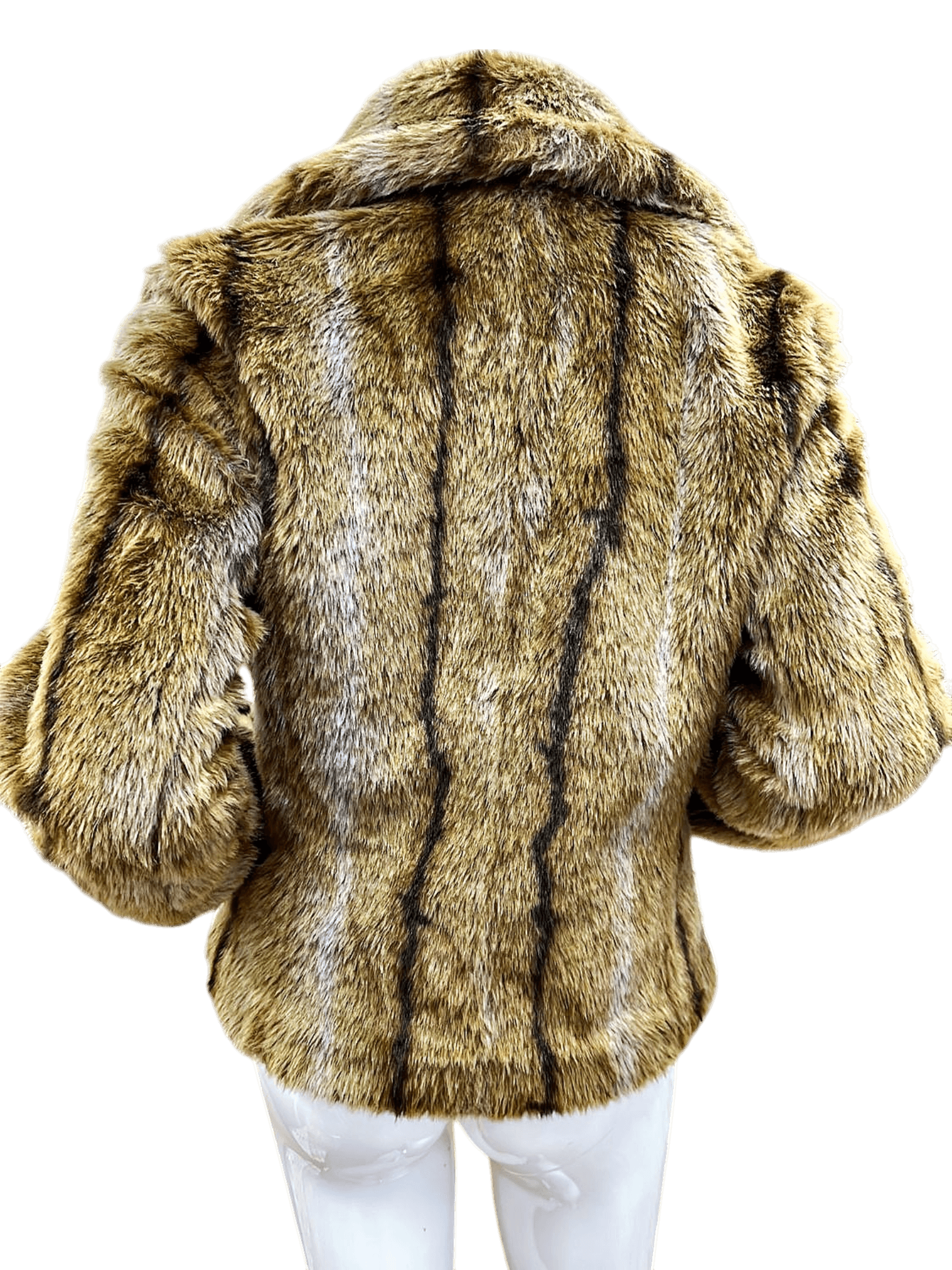 H&M Kunstfelljacke Braun Größe S 2