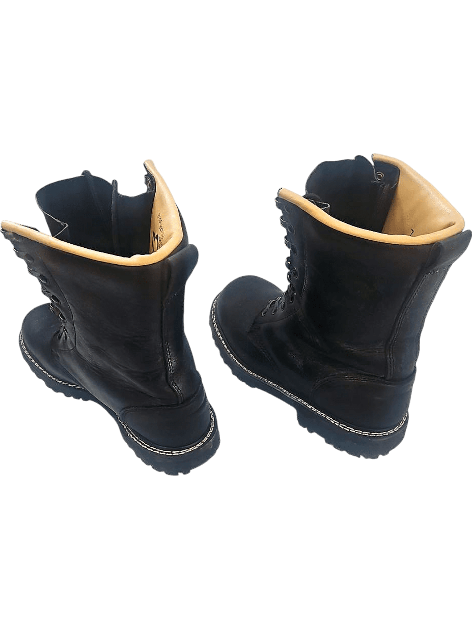 Genuine Leather Combat Boots - Size 7 - Black WP Brand 2