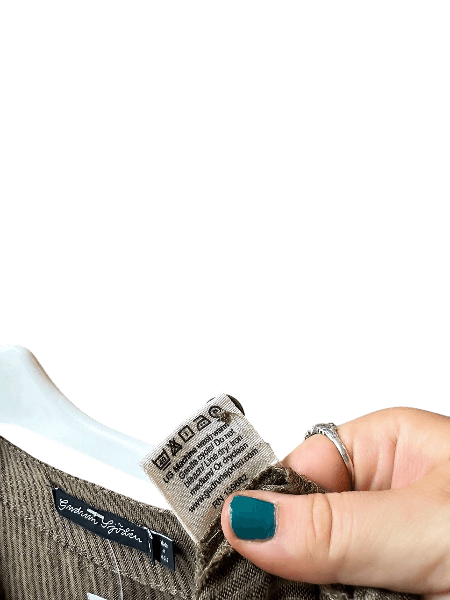 Gudrun Sjödén Brown Striped Linen Midi Dress - Size XL 9