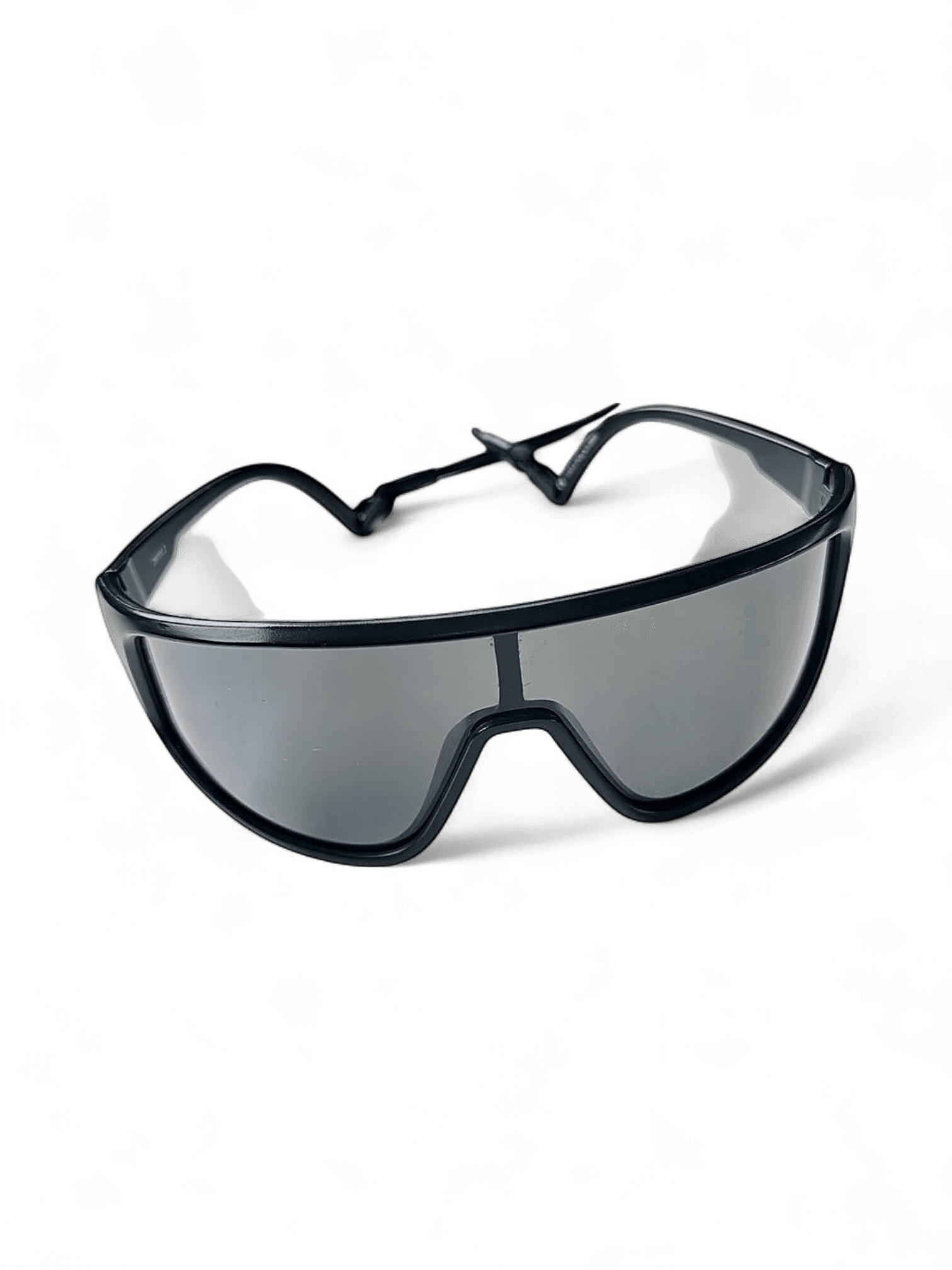 Black Sports Sunglasses with Neck Strap 2