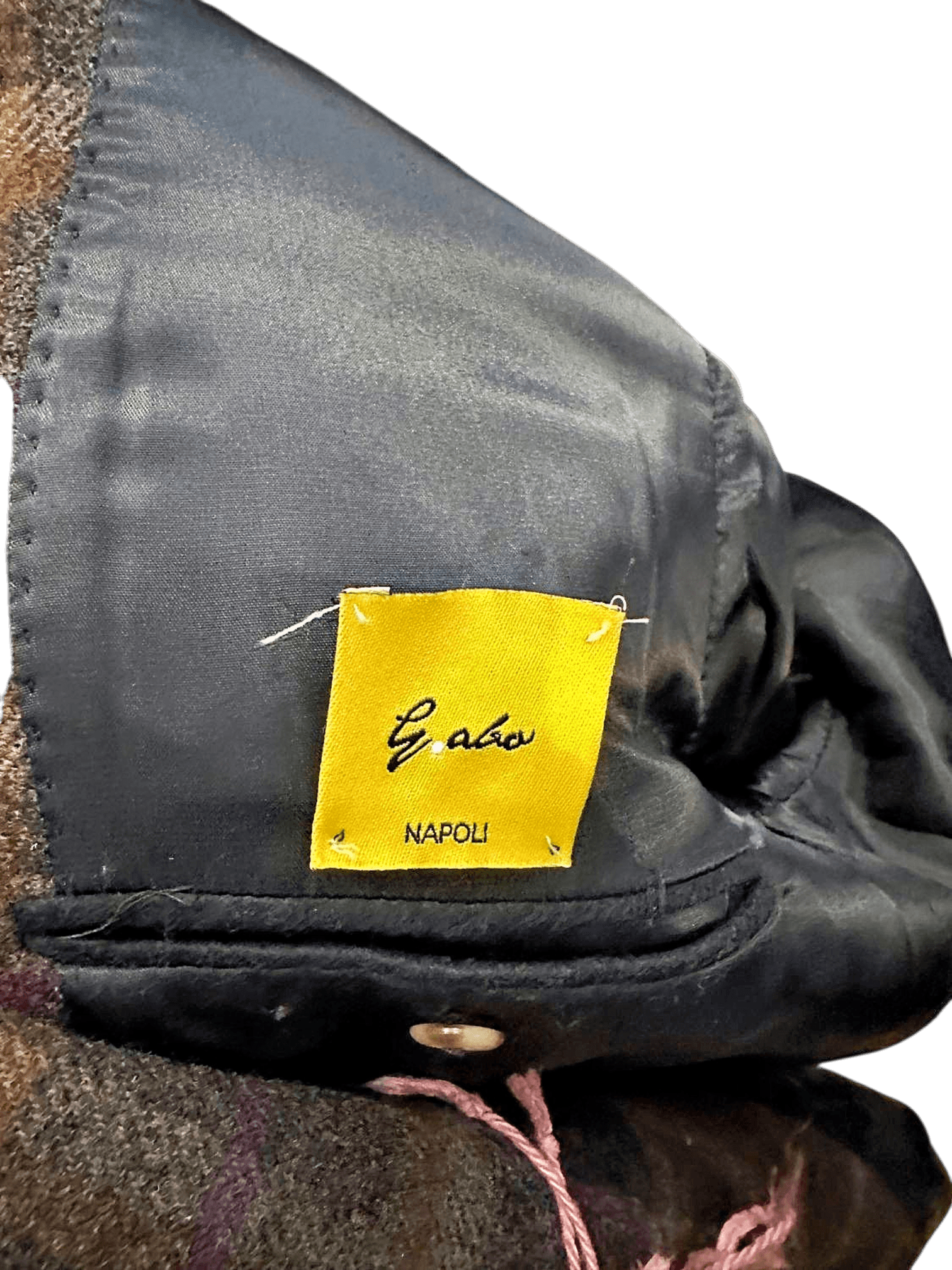 G. Abo Napoli Pure Wool Plaid Blazer - Size 56 - Italian Made 5