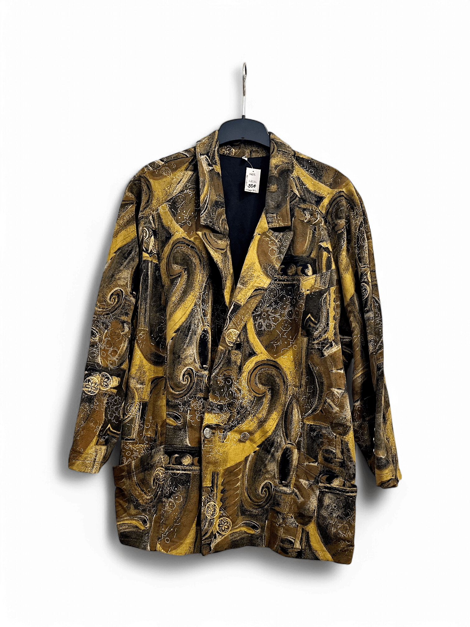 Vintage Patterned Jacket - Size L 1