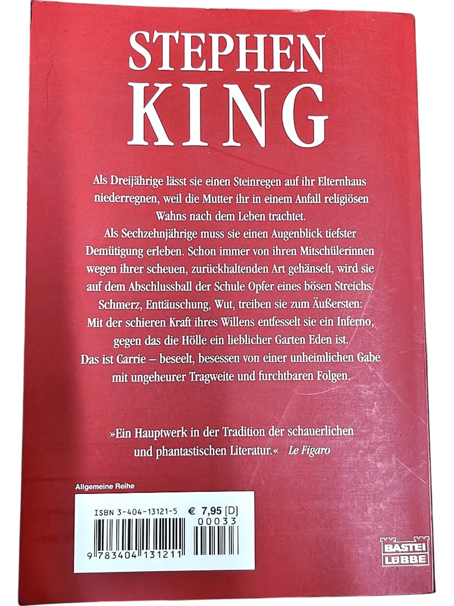 Stephen King - Carrie (Roman) - Taschenbuch auf Deutsch 1