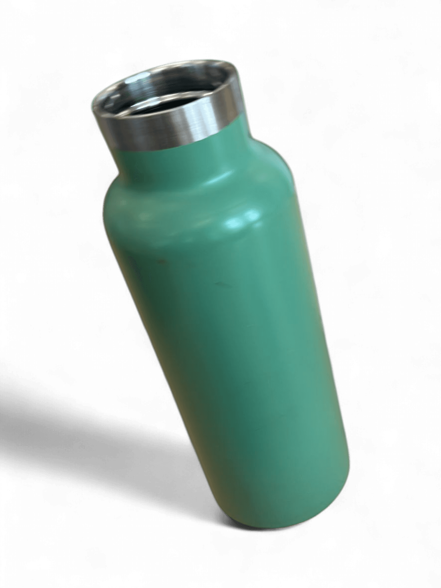 Insulated Green Water Bottle with Blue AirPods Case and Pink Glasses 3