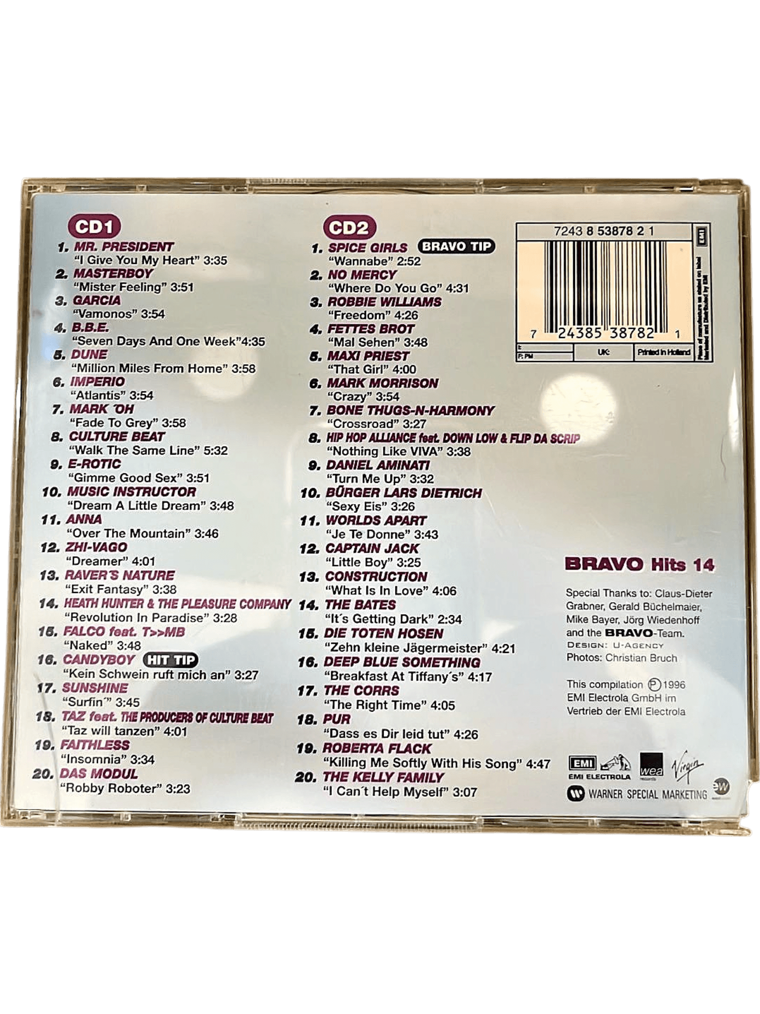 Bravo Hits 14 - Doppel-CD Compilation mit Spice Girls, Robbie Williams u.v.m. 2