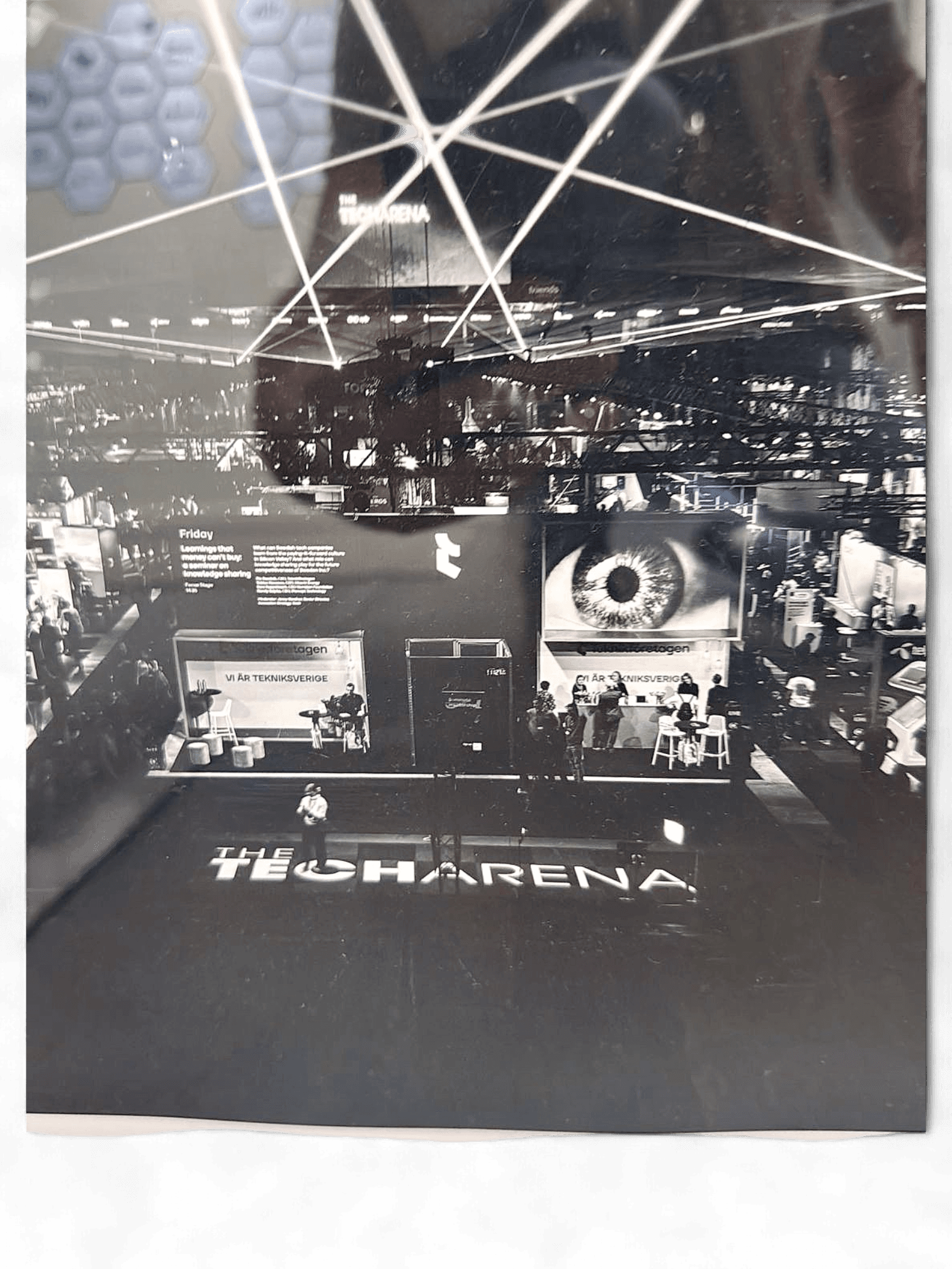 Framed Black and White Photography of The Tech Arena Event 2
