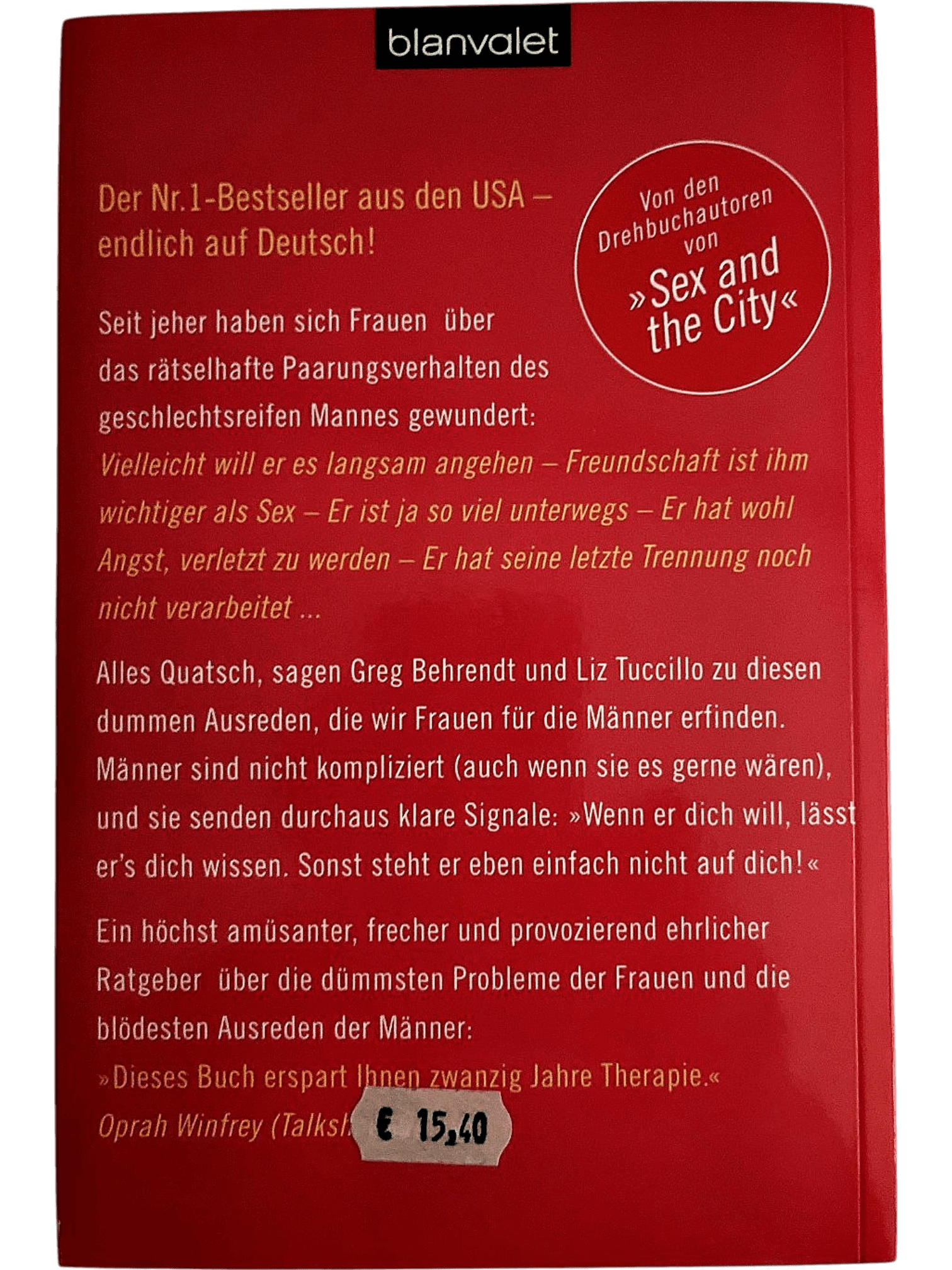 Buch: 'Er steht einfach nicht auf Dich!' von Greg Behrendt & Liz Tuccillo 2