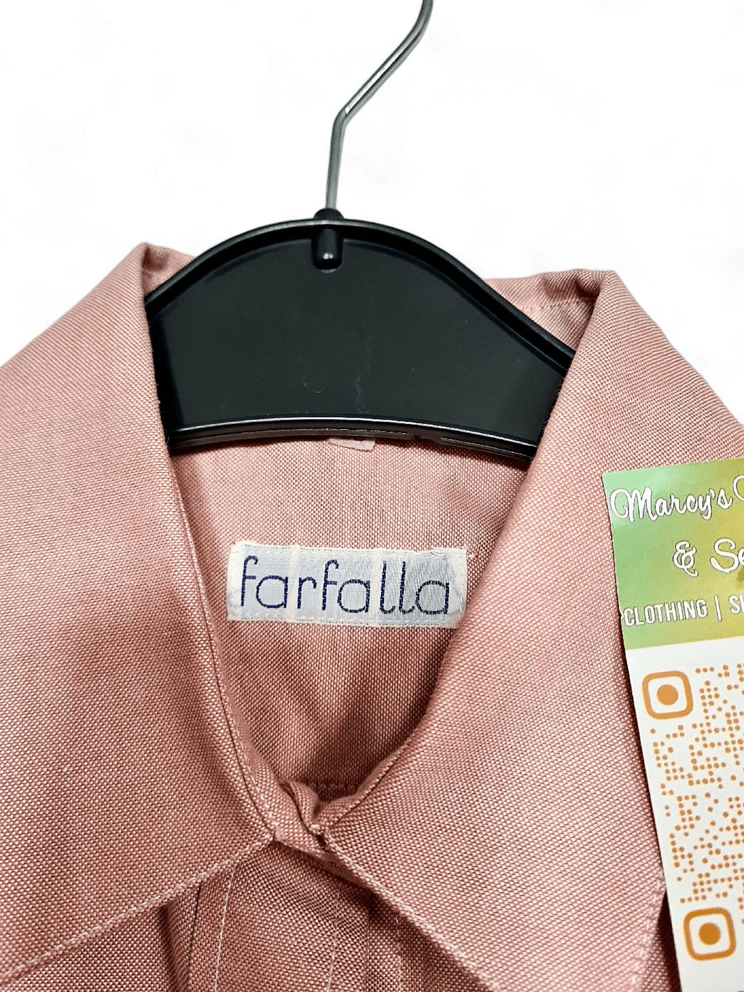 Modern Pink Button-Down Shirt by Farfalla 2