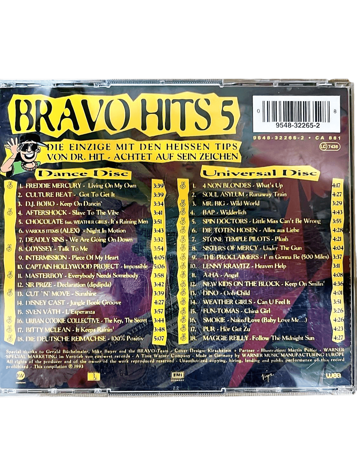 Bravo Hits 5 - Doppel-CD Compilation mit Hits aus 1993 - Sampler 2