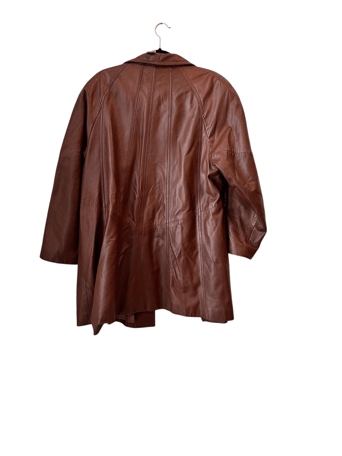 Vintage Ledermantel aus echtem Leder - Braun 5
