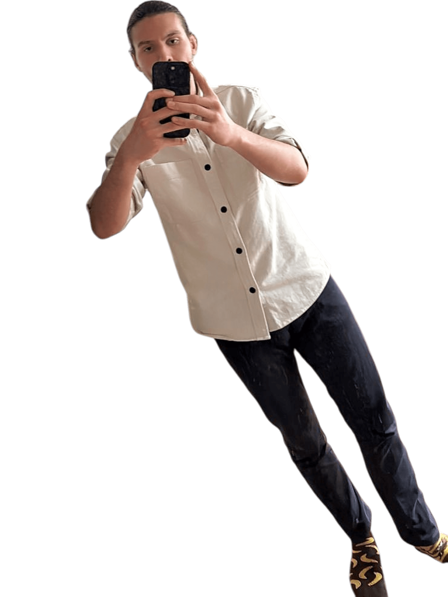 White Framed Full-Length Wall Mirror 2