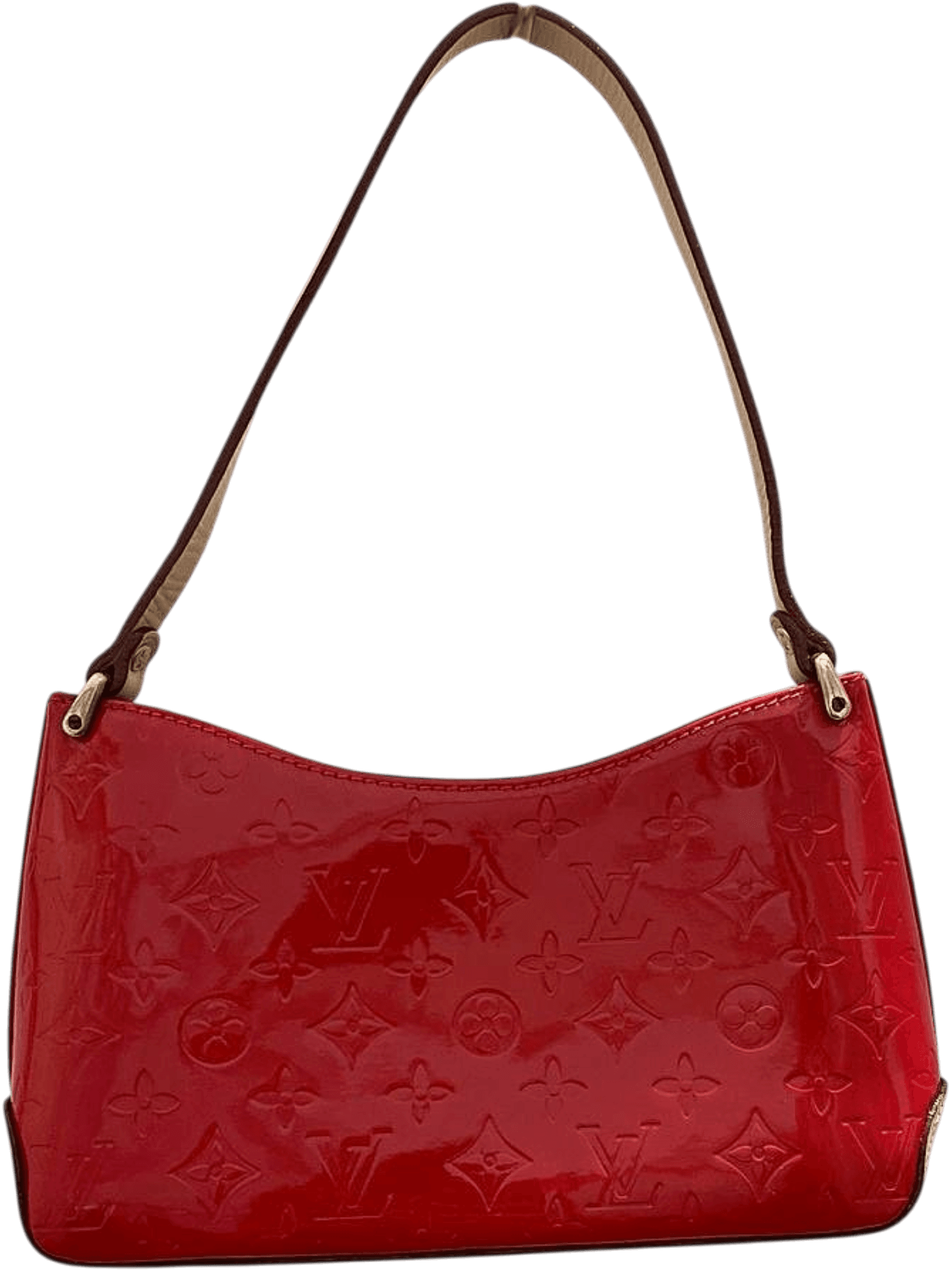 Louis Vuitton Red Monogram Vernis Pochette Accessoires Bag 2