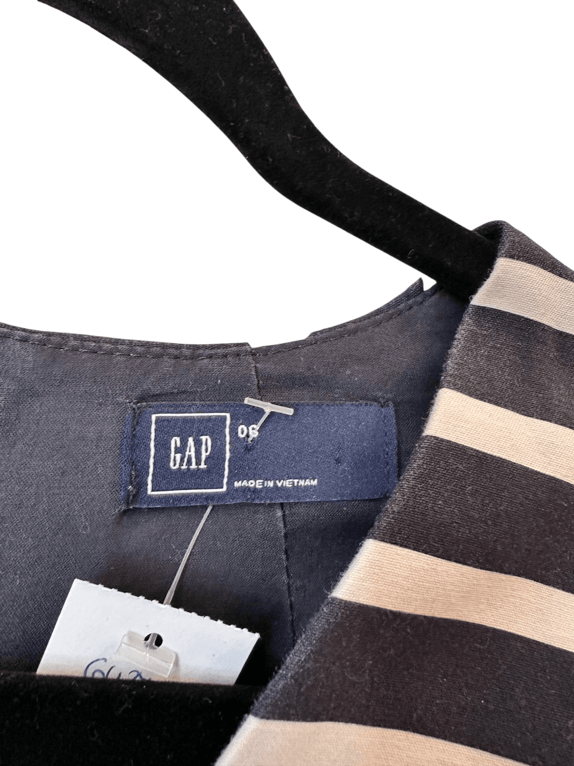 GAP Gestreiftes Kleid Schwarz-Weiß - Größe S 5