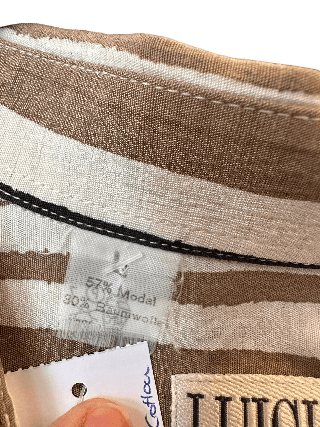 Vintage 90s Luigi Striped Button Down Shirt - Size 50 5