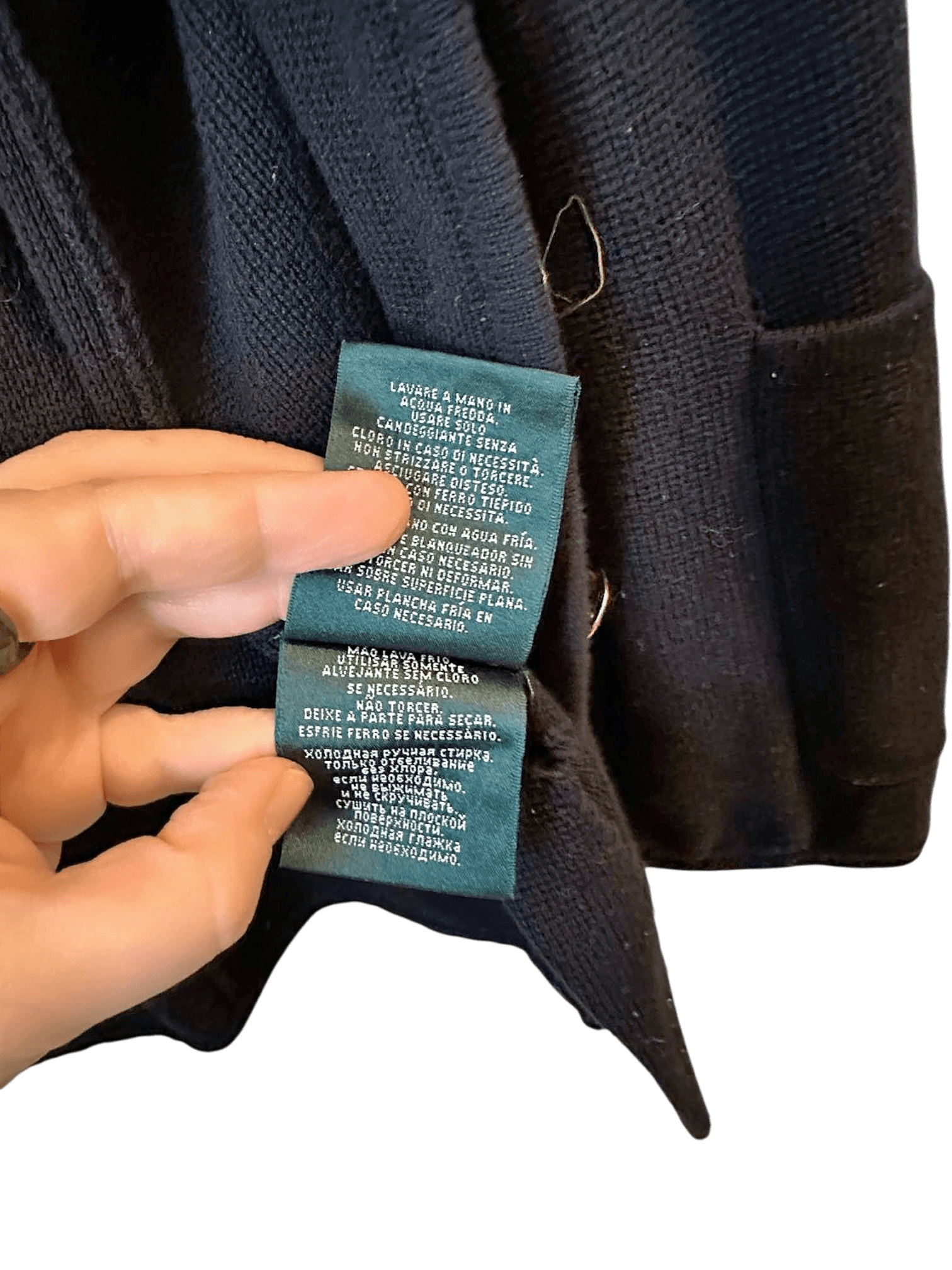 Ralph Lauren Black Cotton Blazer with Gold Buttons - Size S 6