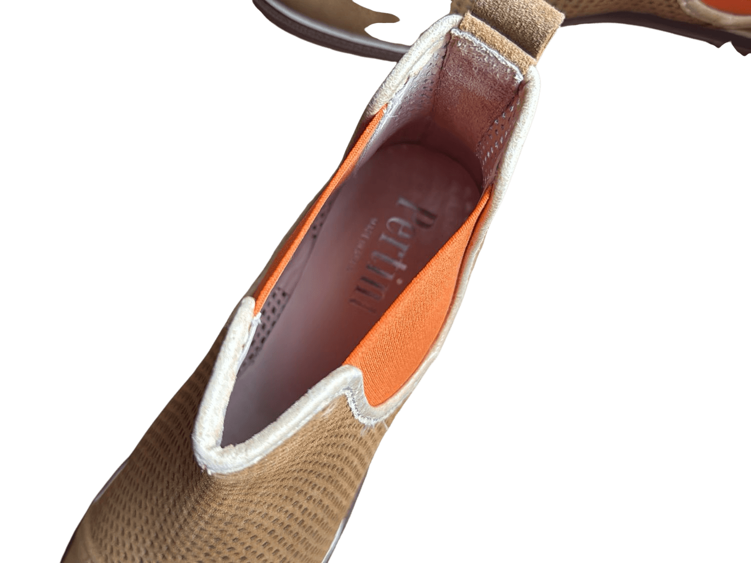 Pertini Perforated Suede Chelsea Boots - Size 40 4