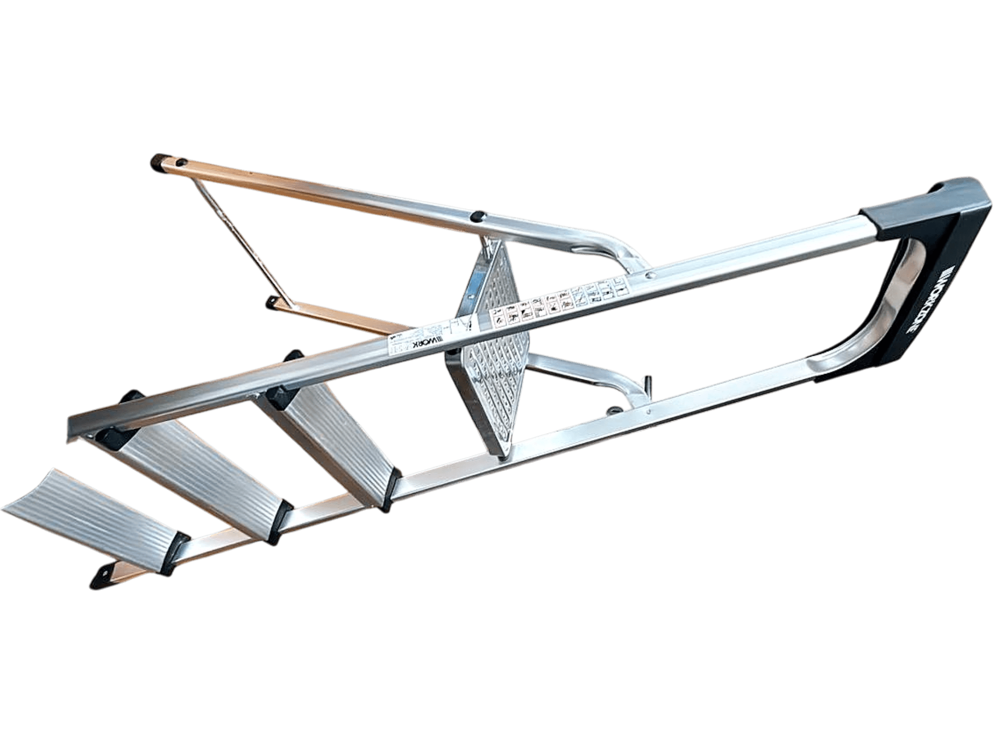 WORK ZONE Aluminum Step Ladder - Sturdy Household Ladder 1