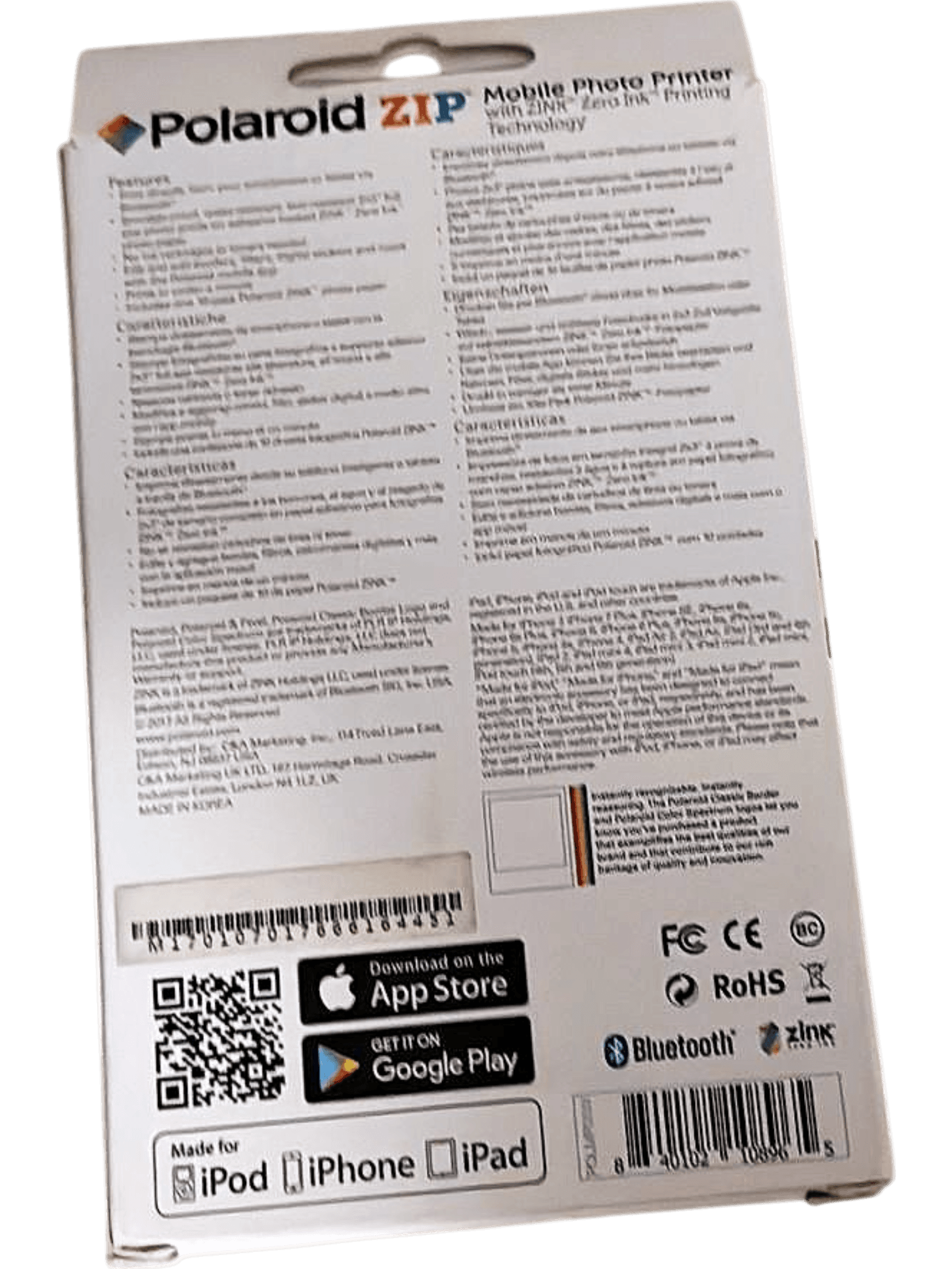 Polaroid ZIP Mobile Photo Printer with 30-Pack Premium ZINK Paper 2