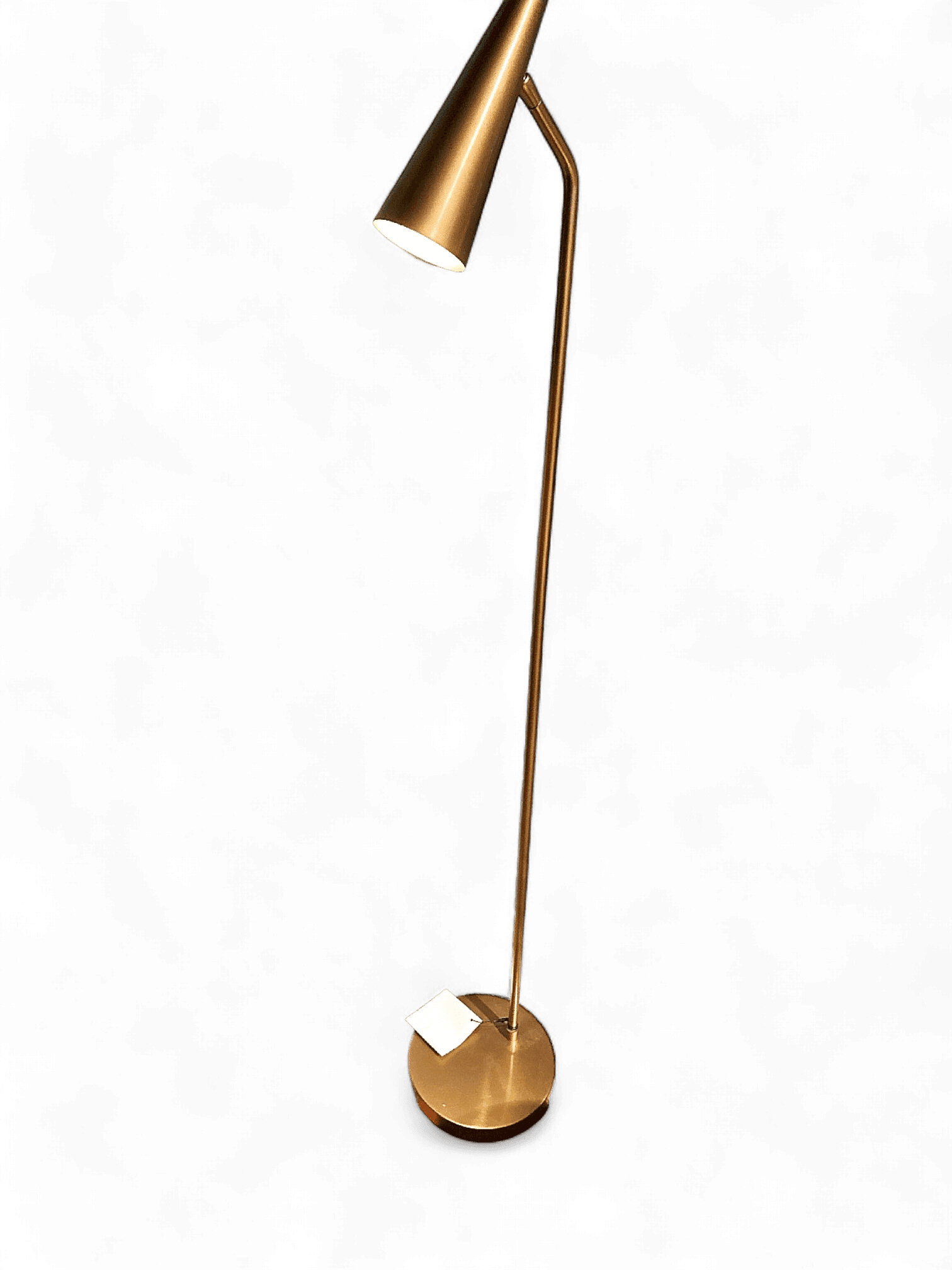 Modern Gold Metal Cone Floor Lamp - Sleek Adjustable Lighting 1