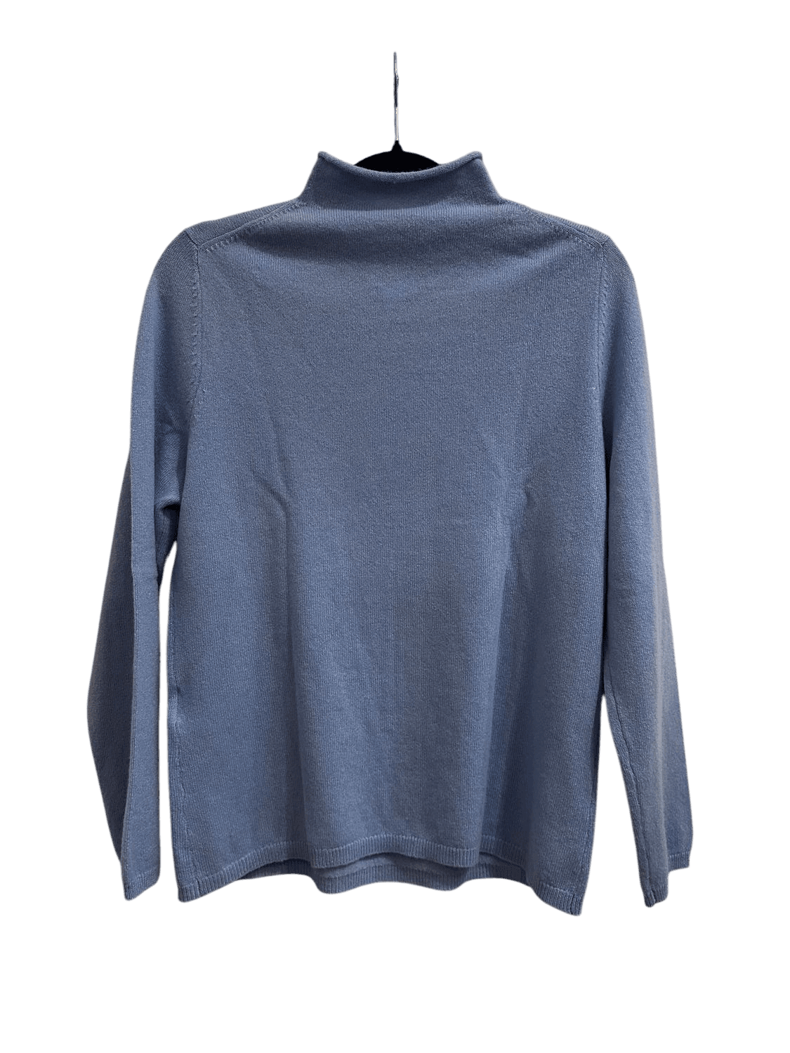 Luisa Di Carpi 100% Cashmere Light Blue Turtleneck Sweater 4