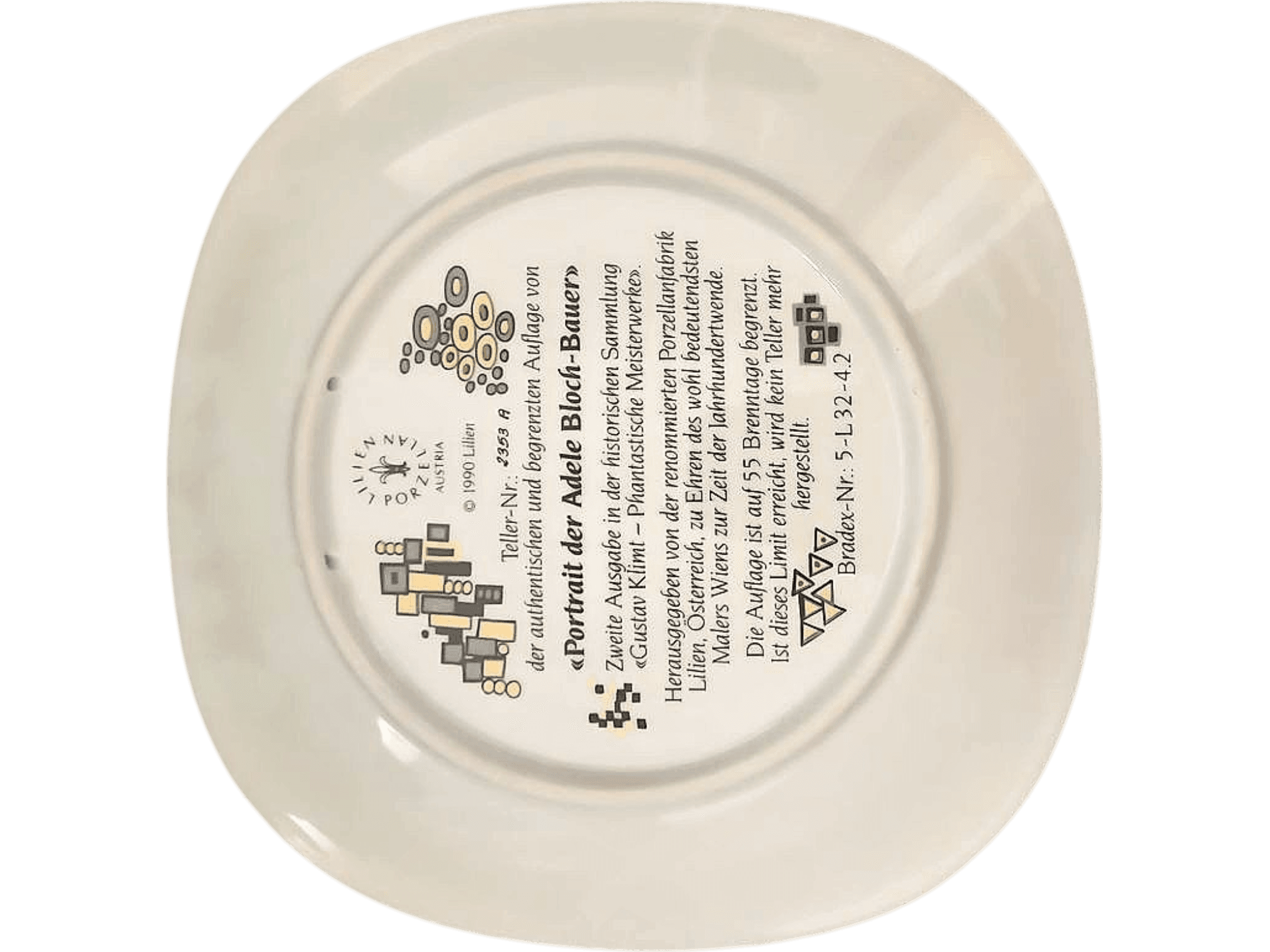 Gustav Klimt 'Portrait of Adele Bloch-Bauer' Decorative Collector Plate 2