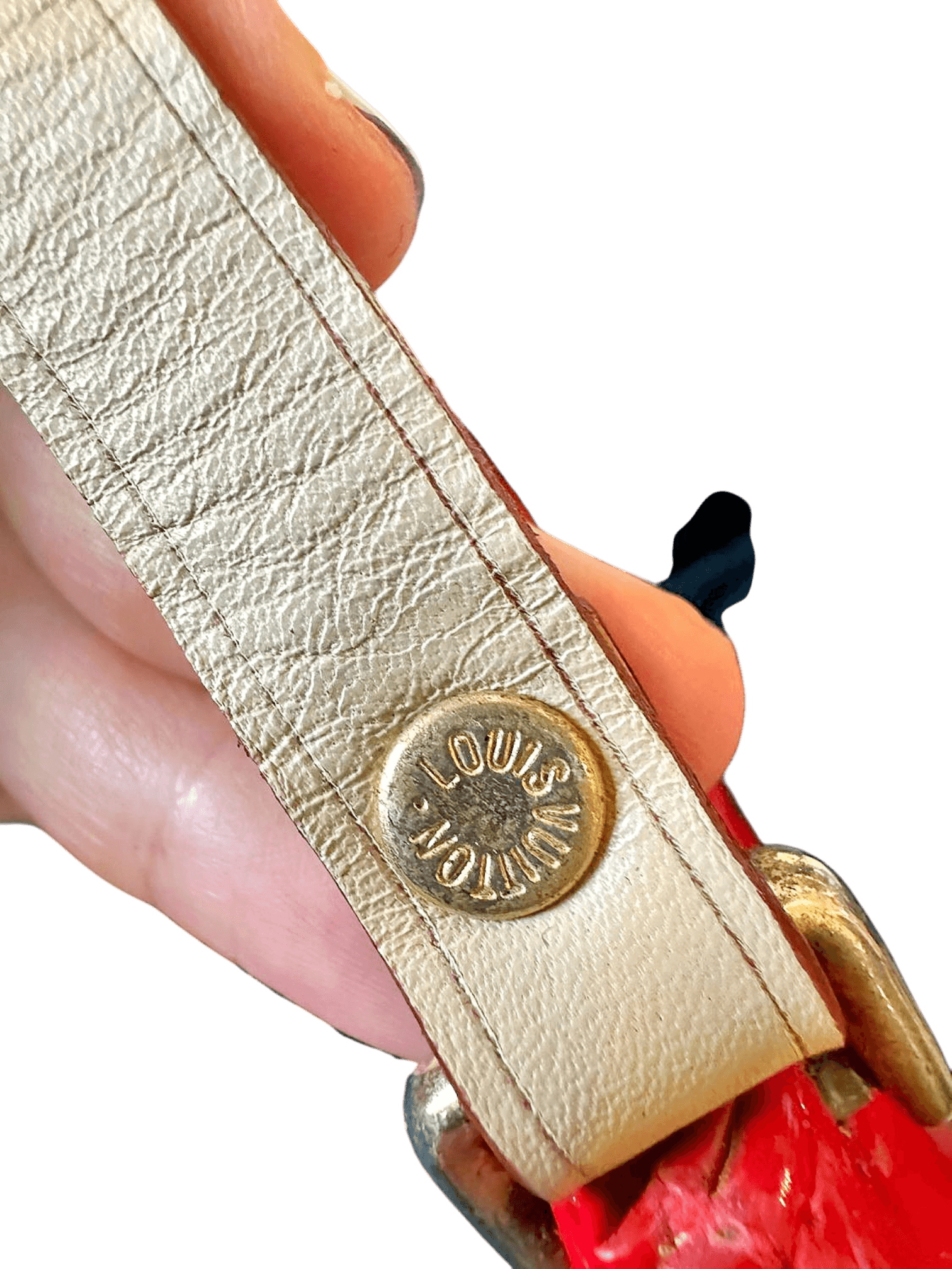 Louis Vuitton Red Monogram Vernis Pochette Accessoires Bag 3