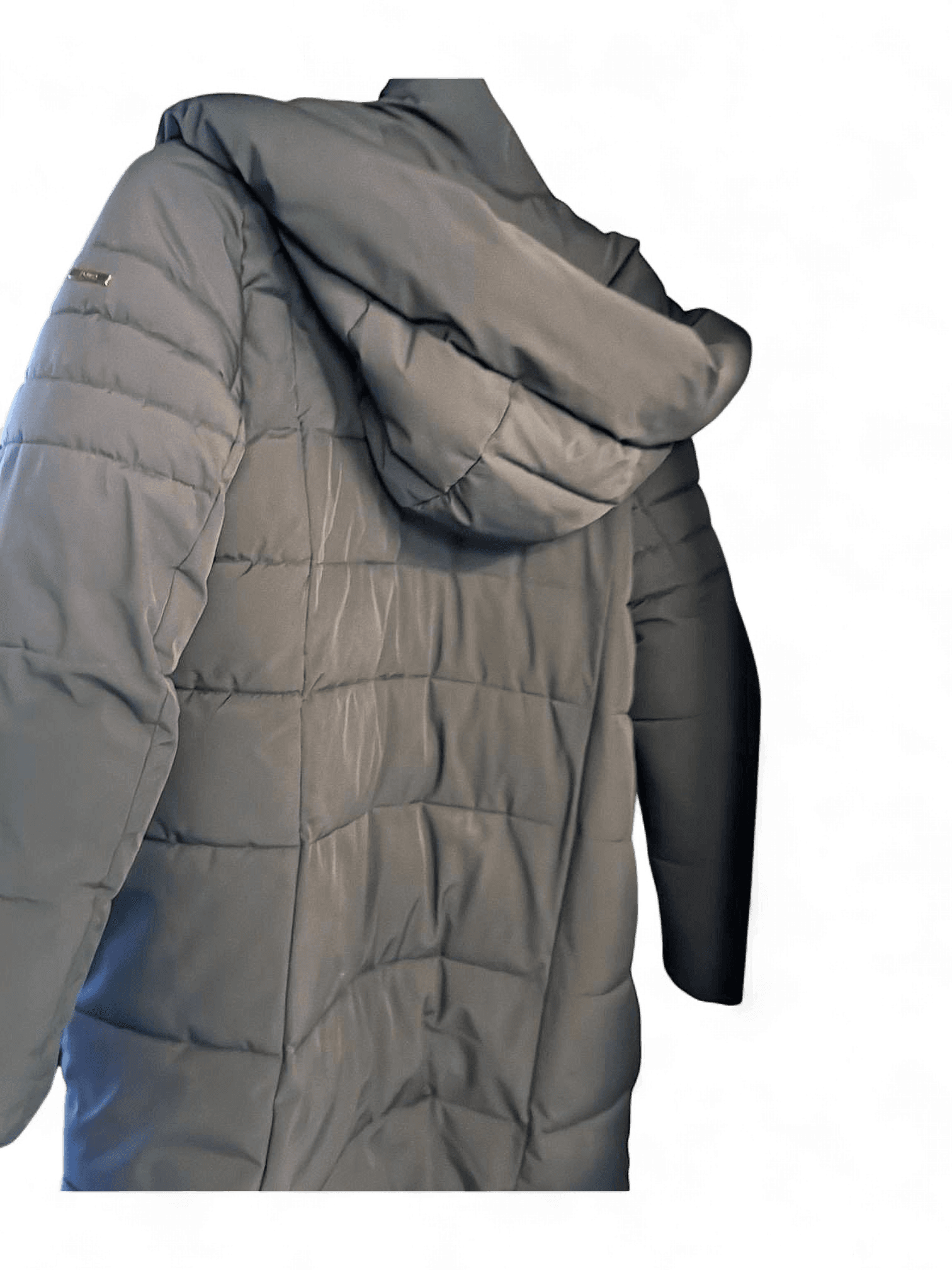 Esprit Navy Blue Quilted Parka Jacket with Hood - New 4