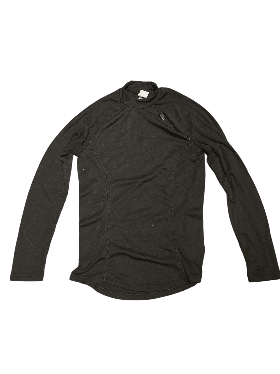 WEDZE Black Thermal Base Layer Mock Neck Top for Winter Sports 2