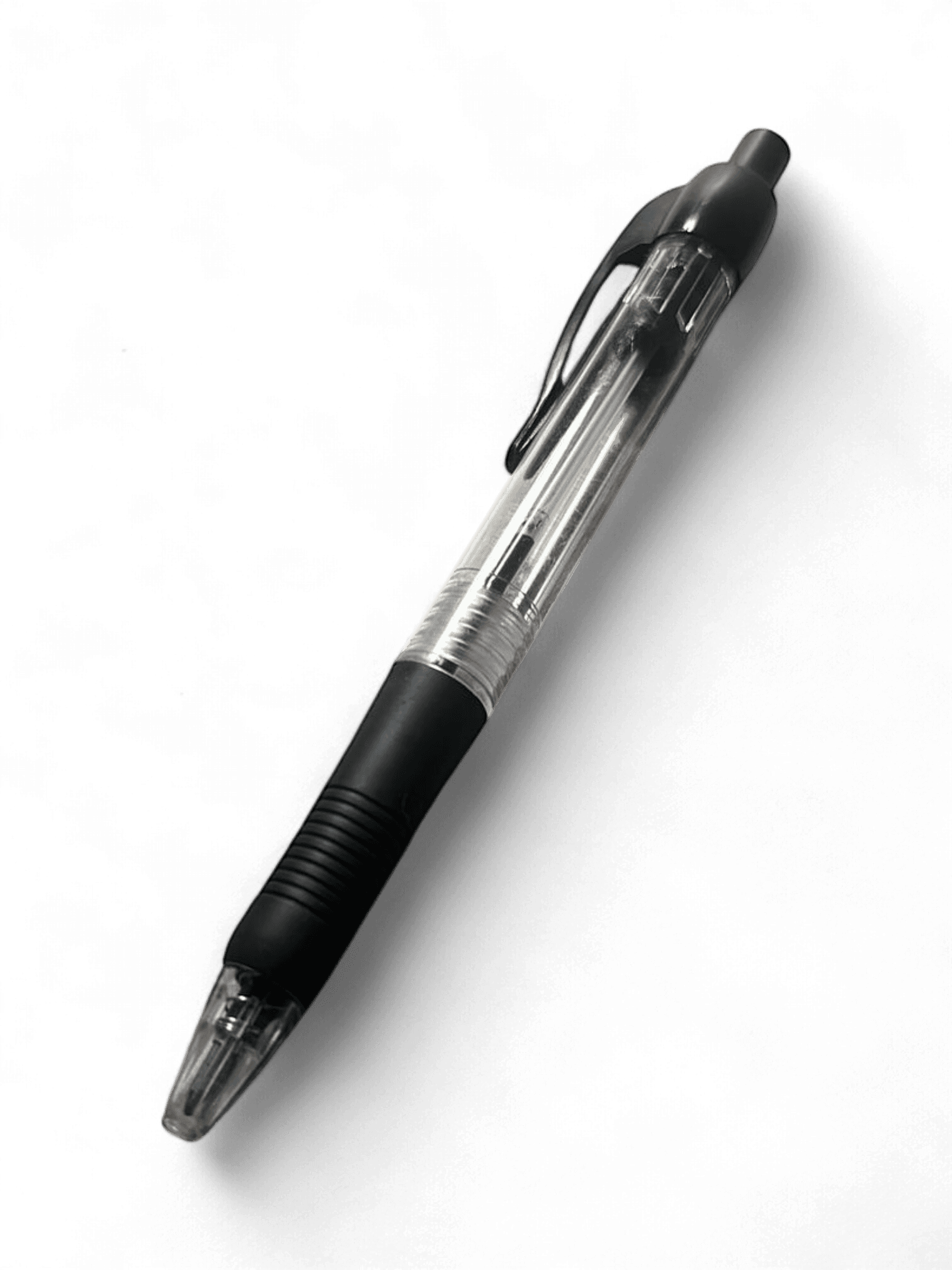 Black Ballpoint Pen with Transparent Body 1