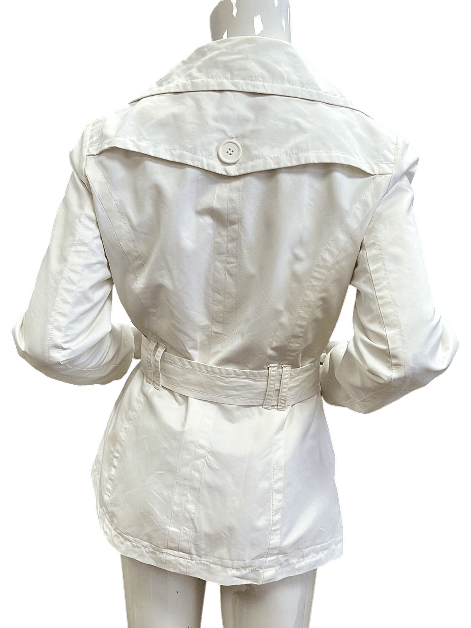 Biaggini Damen Trenchcoat Weiß - Größe 38 2