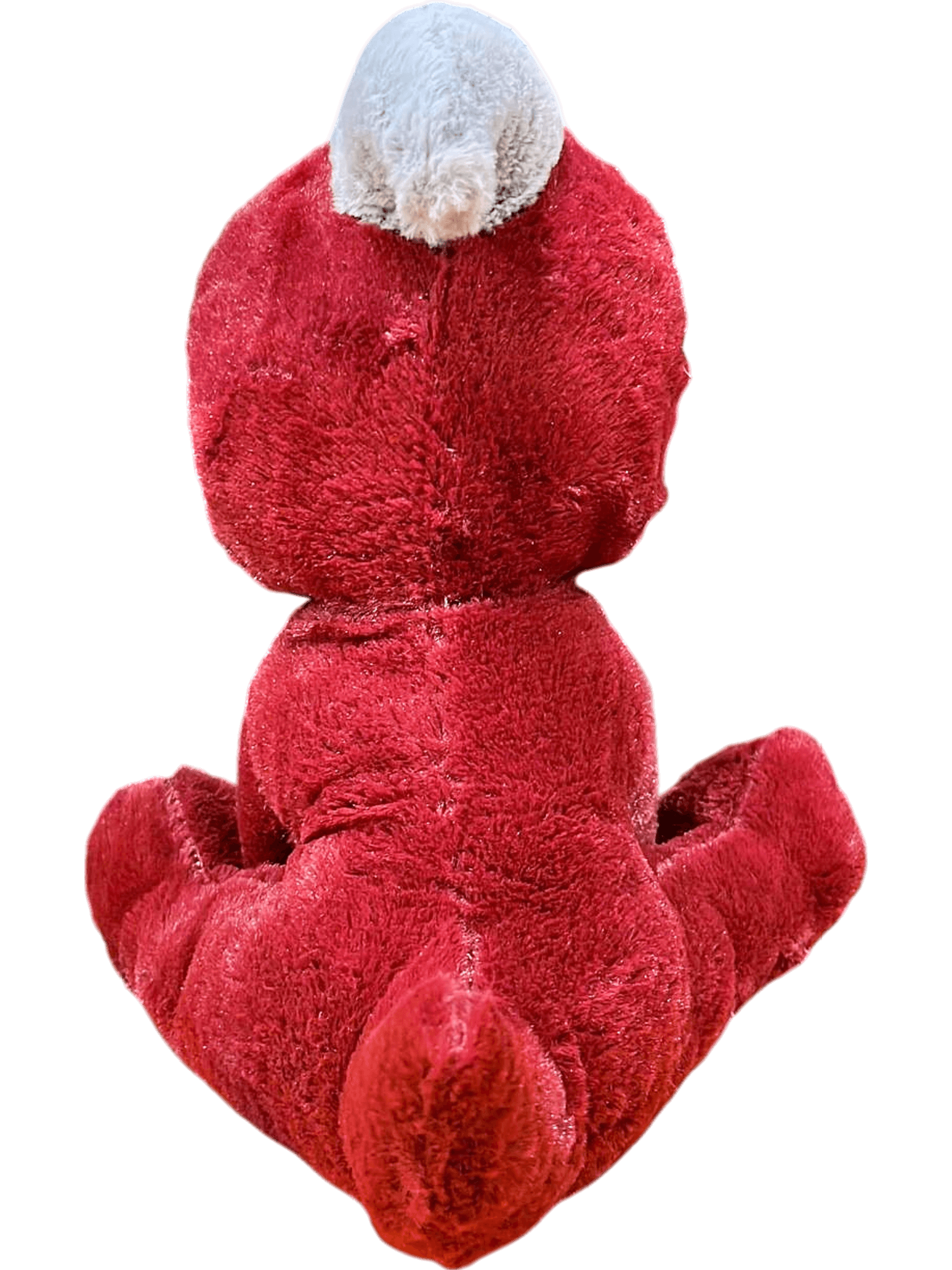 Niedliches Dinosaurier Plüschtier in Rot und Weiß 2