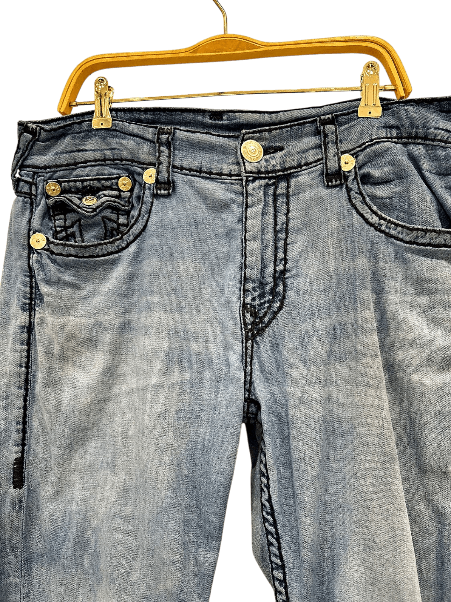 True Religion Light Blue Jeans - Size 36 2