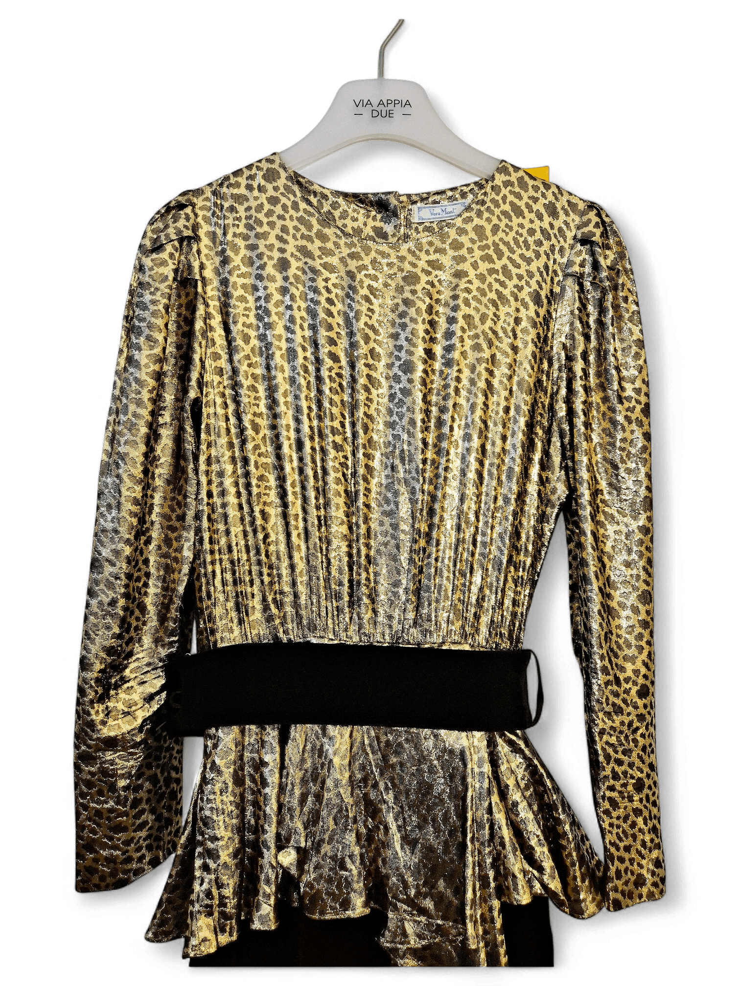 2.Vera Mont Leoparden-Cocktailkleid - Goldenes Paillettenkleid 2