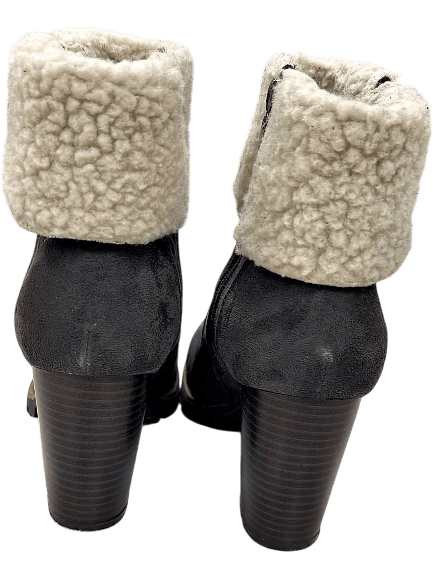 Tom Tailor Wildleder Stiefeletten mit Kunstfell - Blockabsatz 3