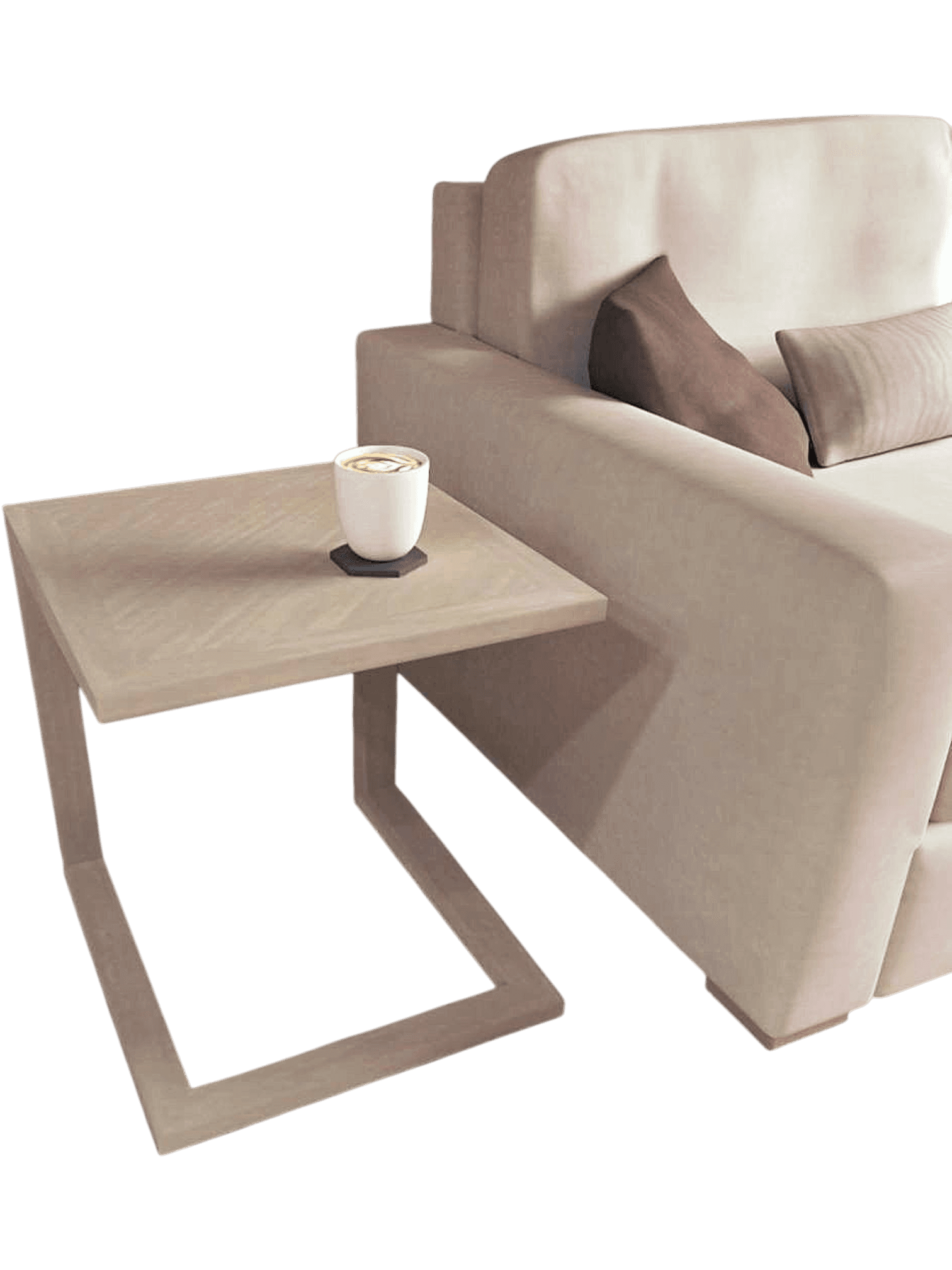 ZARA Beige Wool Belted Trench Coat - Size M 4