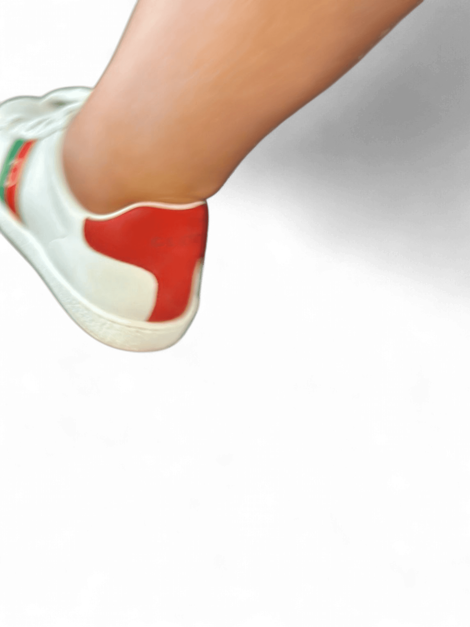 Gucci Ace Leather Sneakers with Web Stripe - White 2