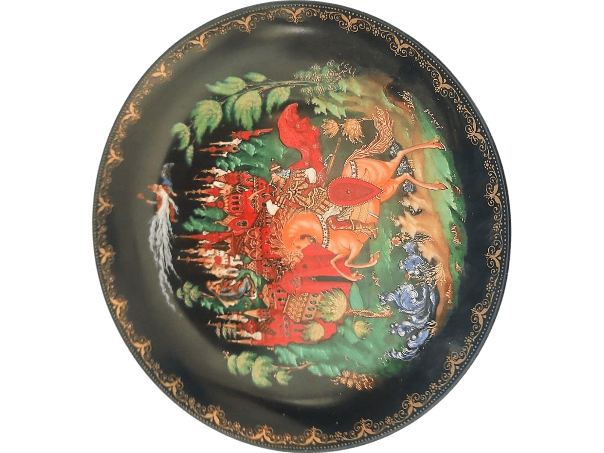 Decorative Russian Fairy Tale Collectible Plate 1