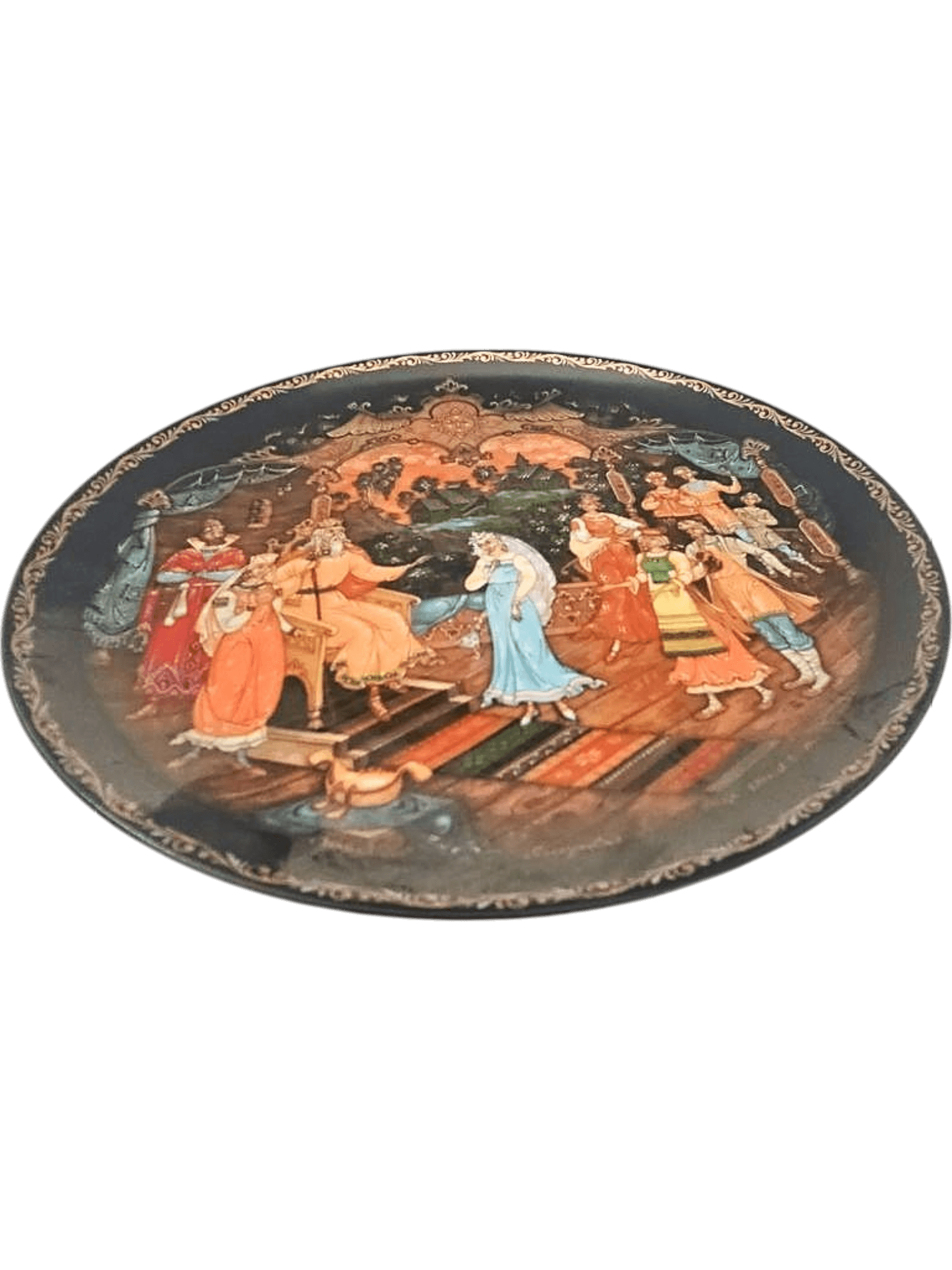 Russian Fairytale Collector Plate - Decorative Porcelain Wall Plate 1