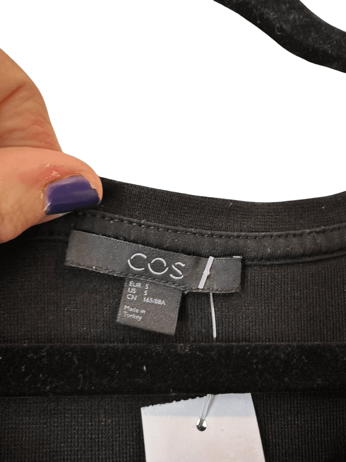 COS Black Sleeveless Shift Dress - Size S 4