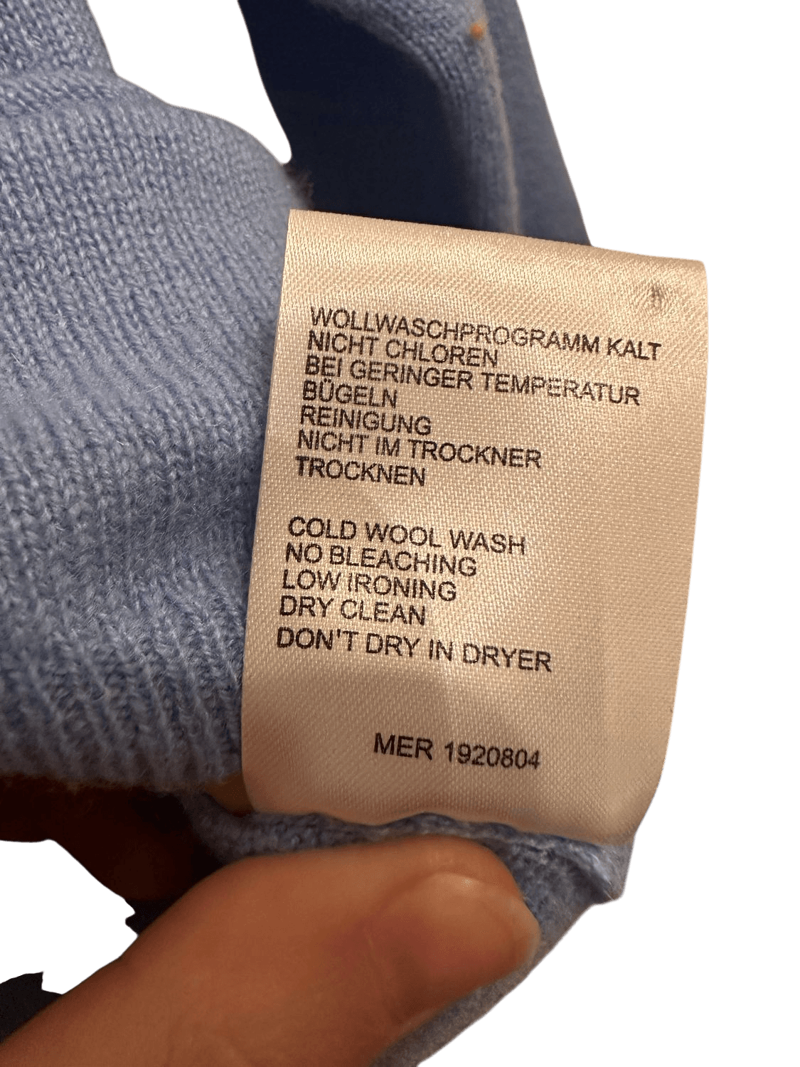 Luisa Di Carpi 100% Cashmere Light Blue Turtleneck Sweater 5