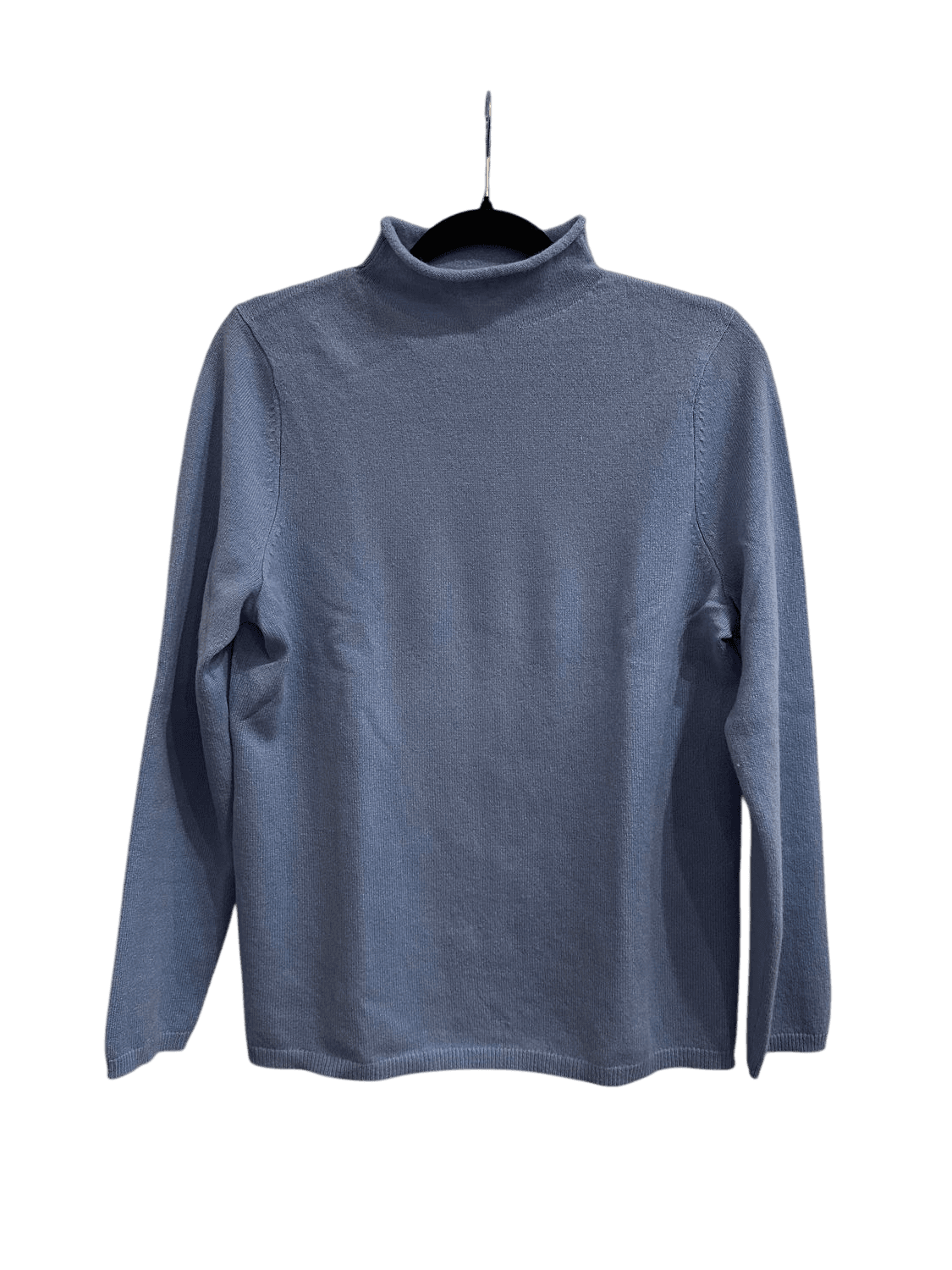 Luisa Di Carpi 100% Cashmere Light Blue Turtleneck Sweater 3