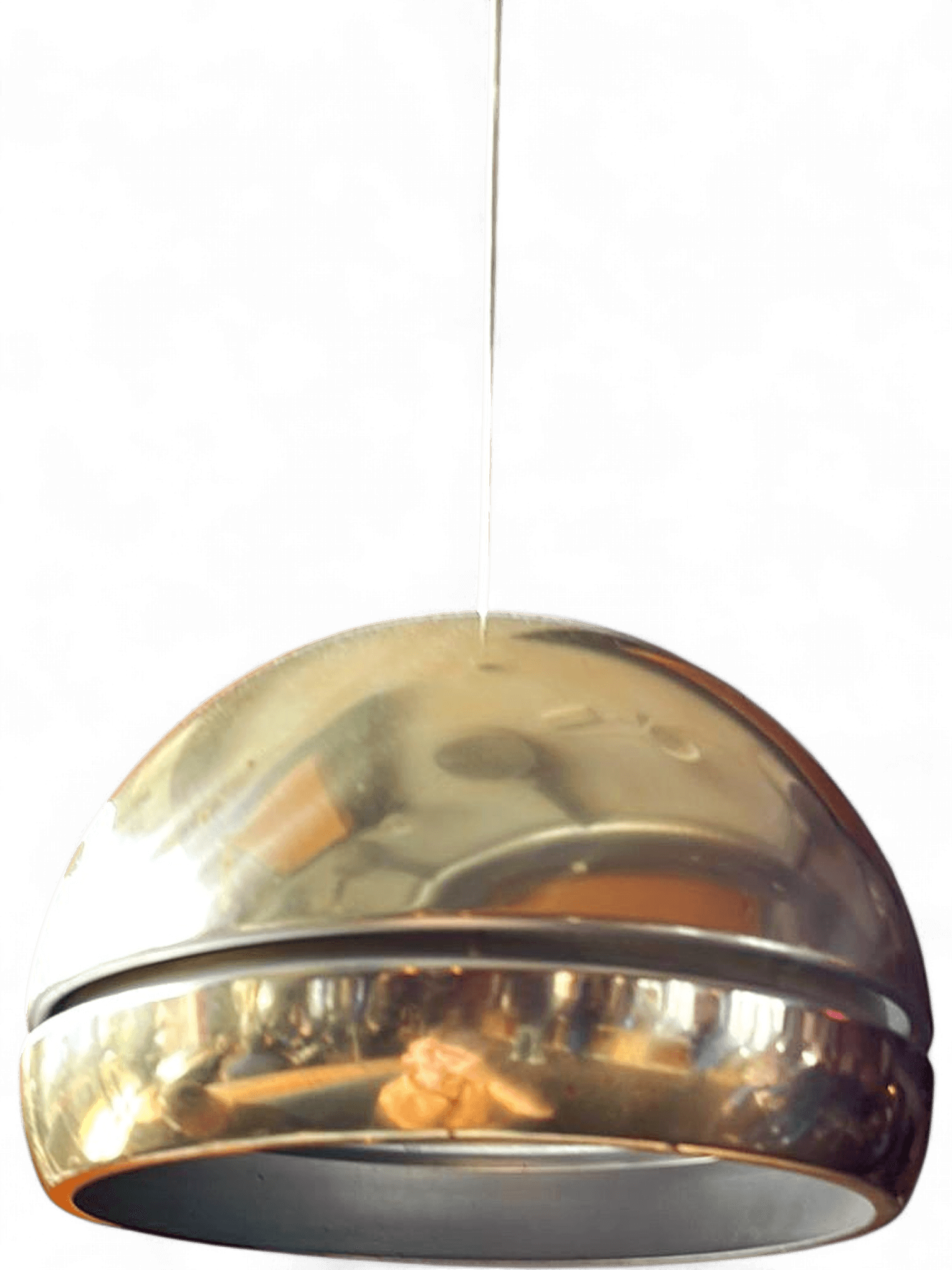 Modern Silver Dome Pendant Light - Contemporary Ceiling Lamp 2