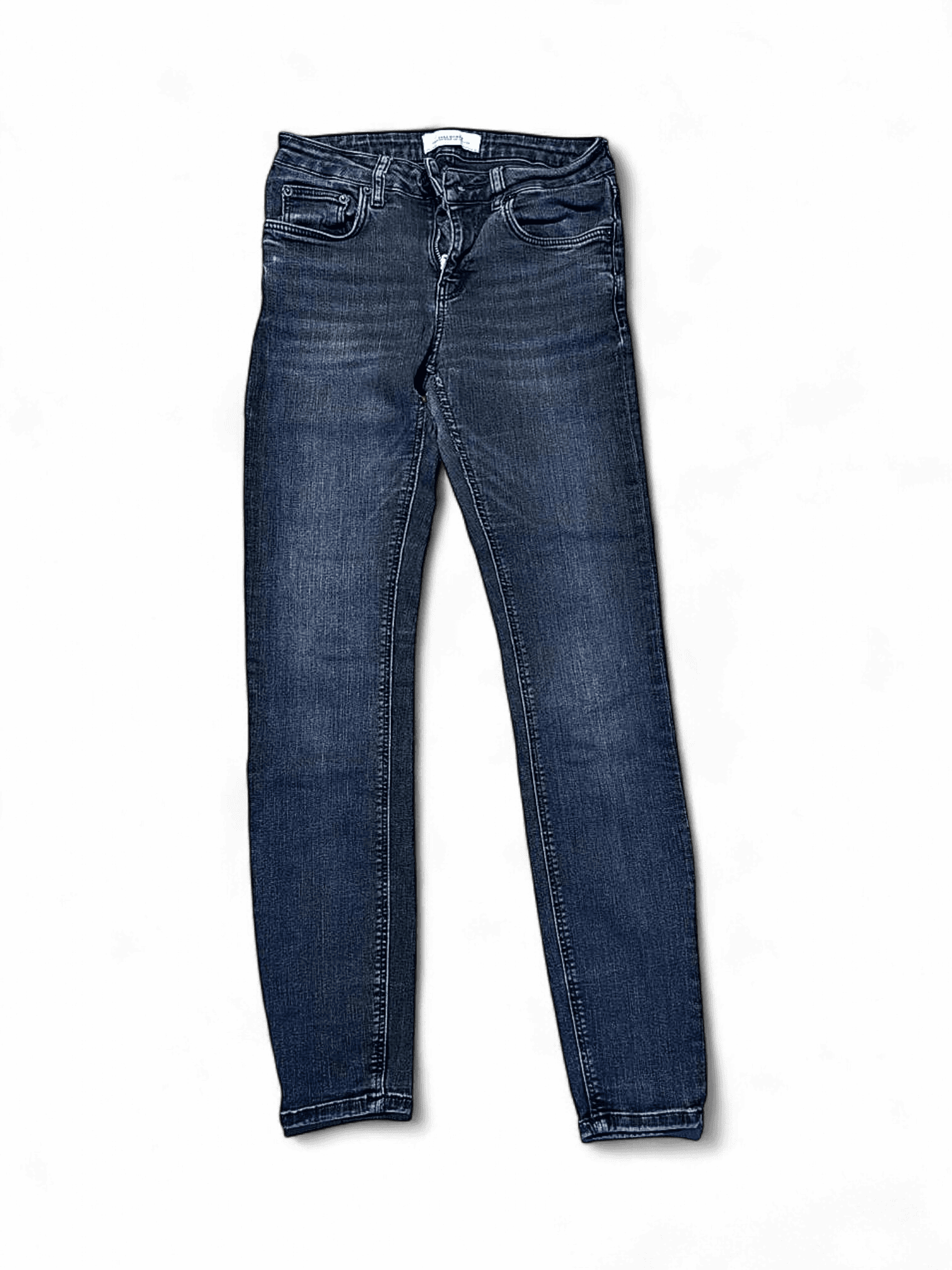 Zara Woman Premium Denim Collection Grey Skinny Jeans 1