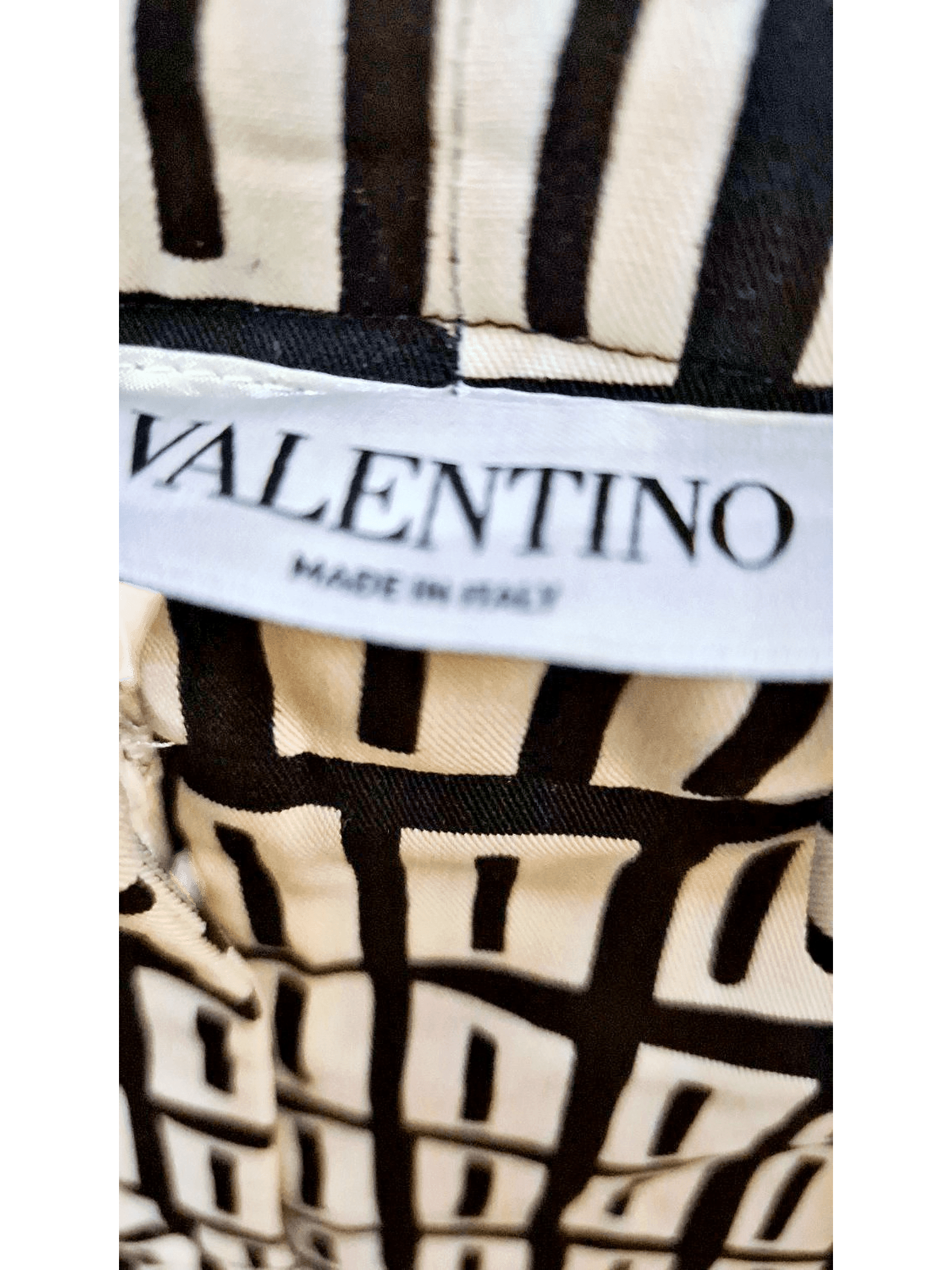 Valentino Geometric Print Trousers - Black and White Pattern 2