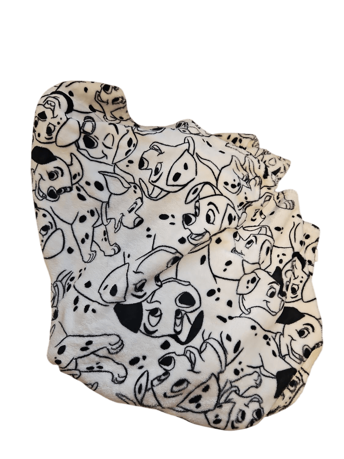 Disney 101 Dalmatians Soft Fleece Blanket - White with Black Puppy Pattern 3