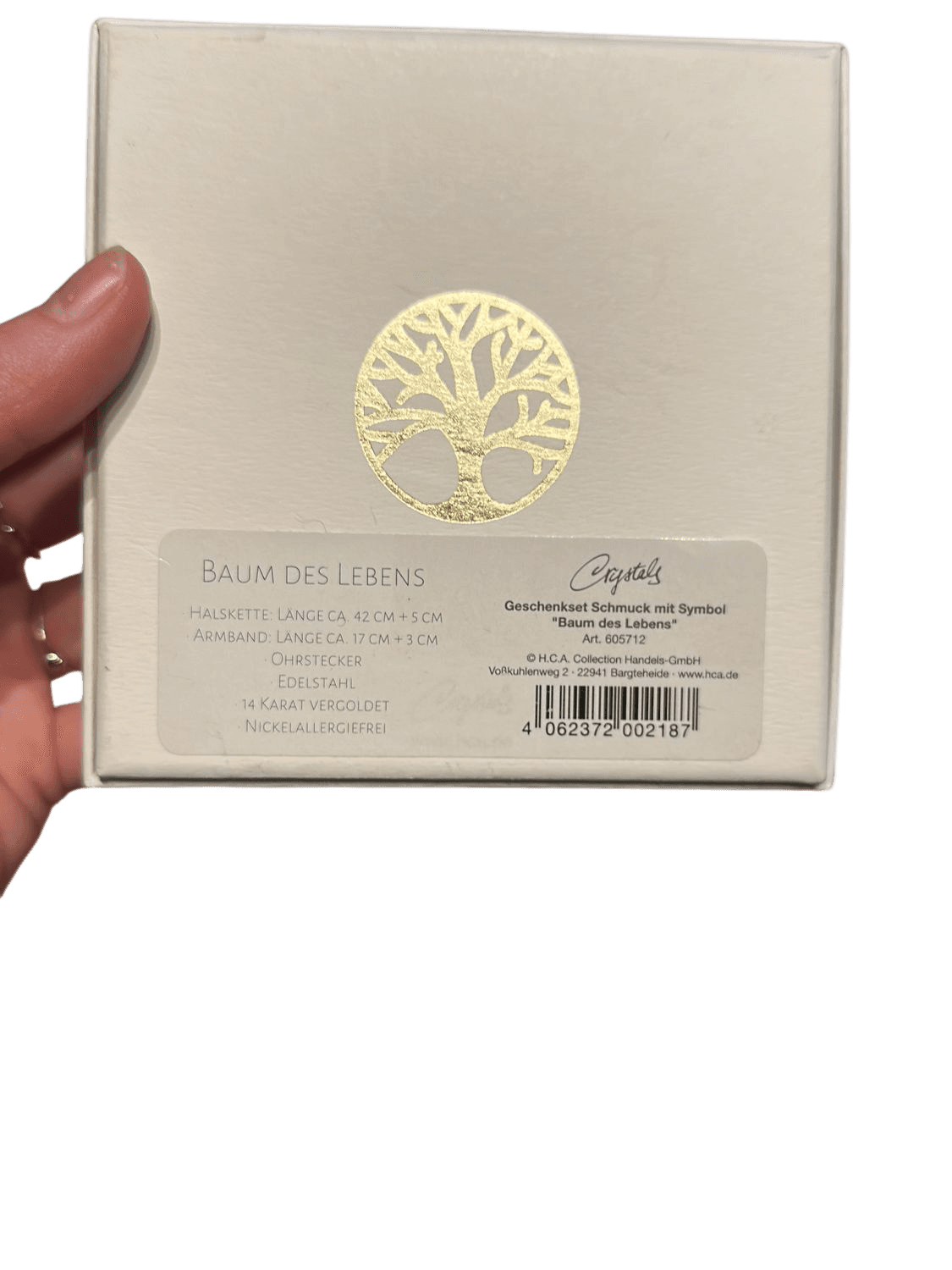 Tree of Life Jewelry Set - Gold-Plated Necklace, Bracelet & Earrings 2